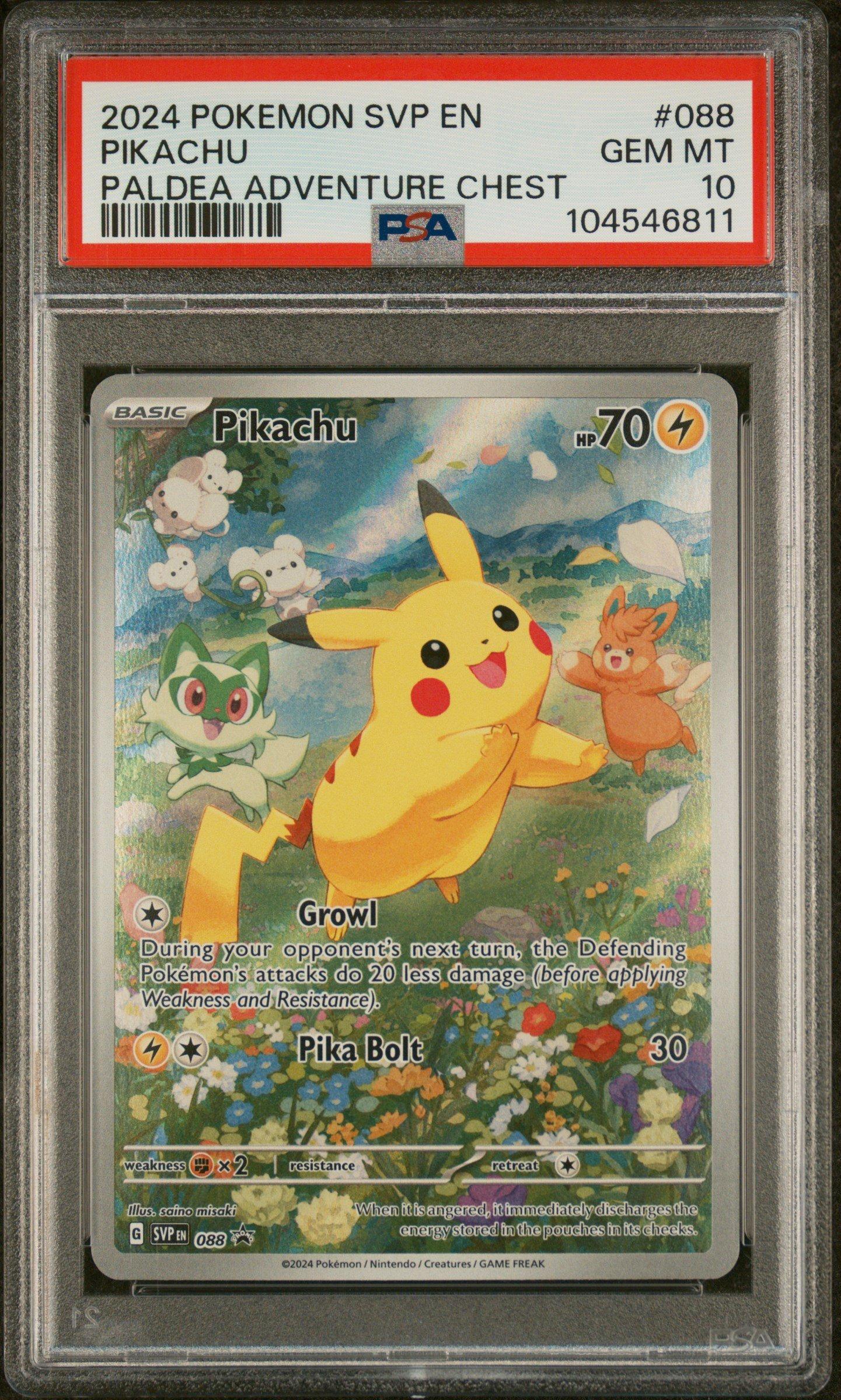 2024 Pokemon Svp En-sv Black Star Promo 088 Pikachu Paldea