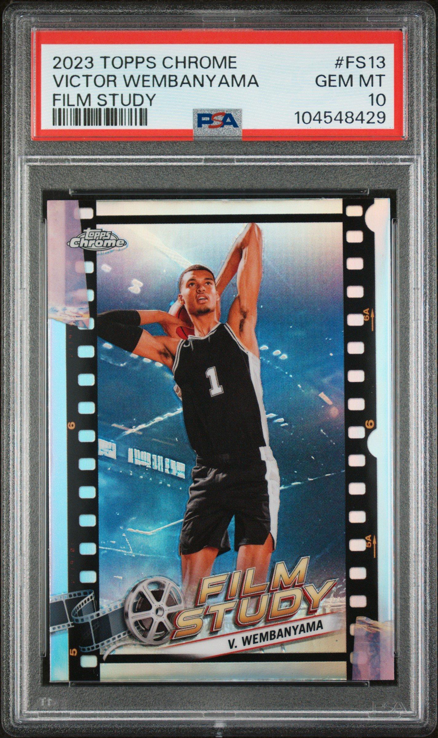 2023 Topps Chrome Film Study Fs13 Victor Wembanyama PSA