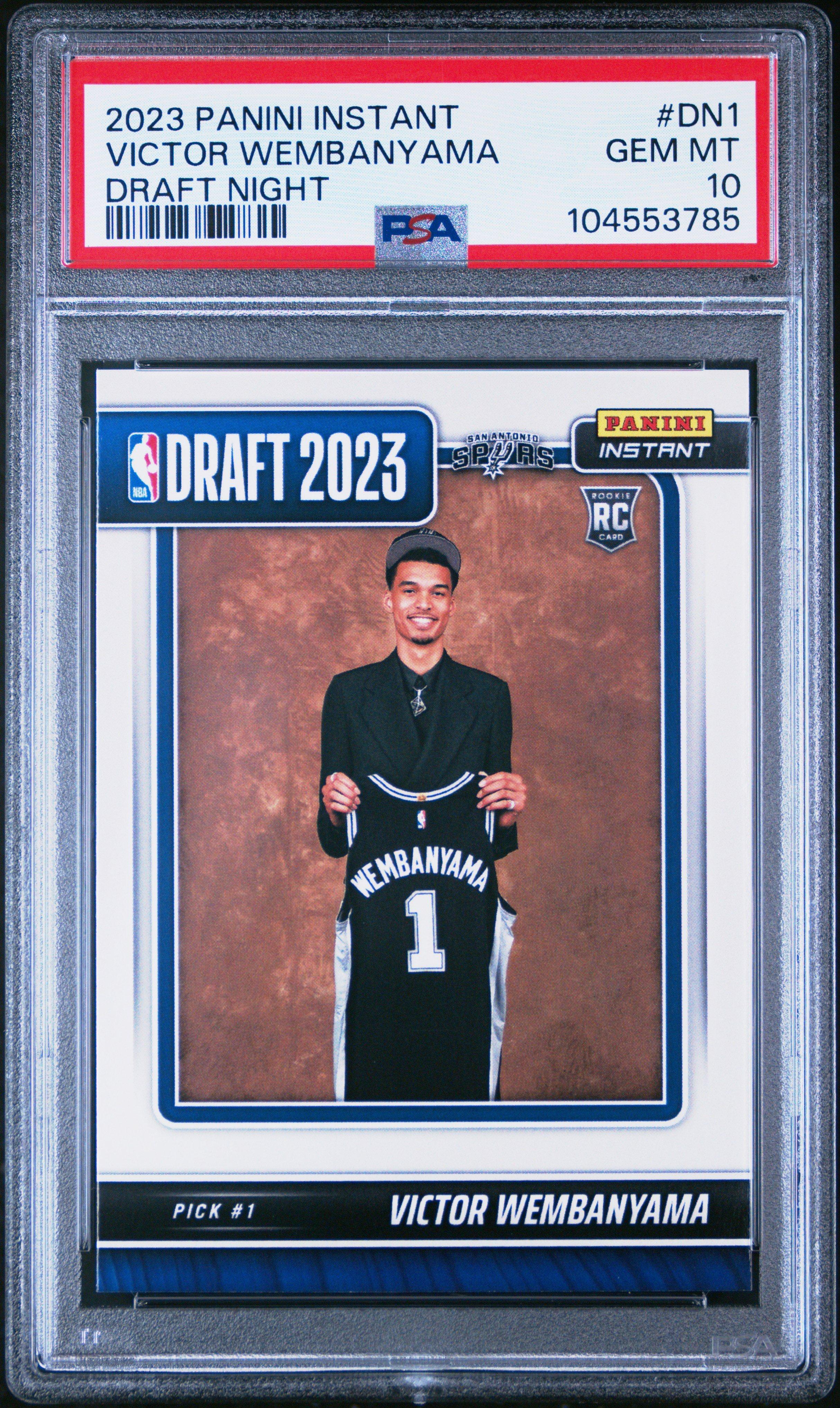 2023 Panini Instant Draft Night Dn1 Victor Wembanyama PSA 10