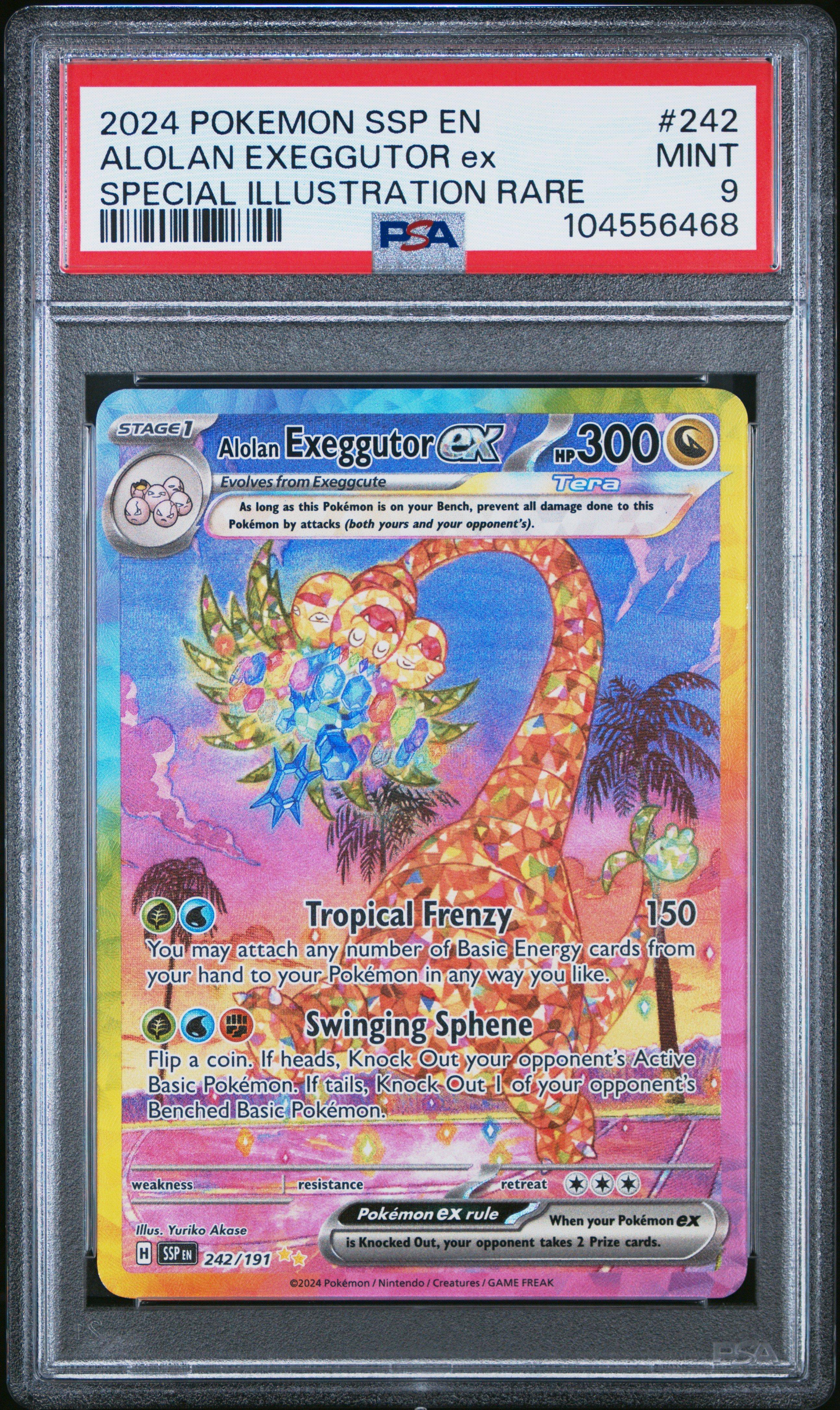 2024 Pokemon Ssp En-surging Sparks 242 Alolan Exeggutor Ex Special
