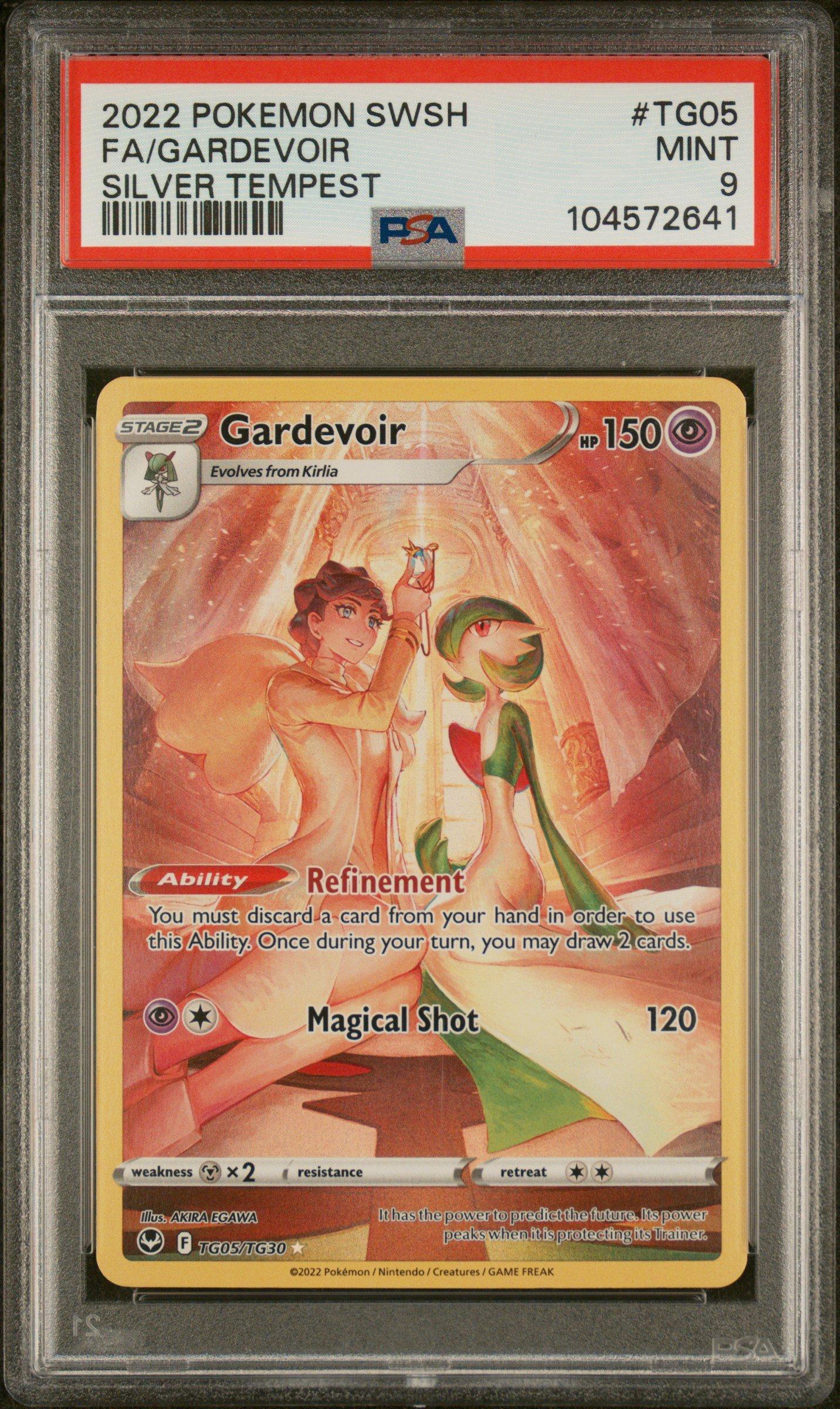 2022 Pokemon Sword & Shield Silver Tempest Tg05 Full Art/gardevoir PSA