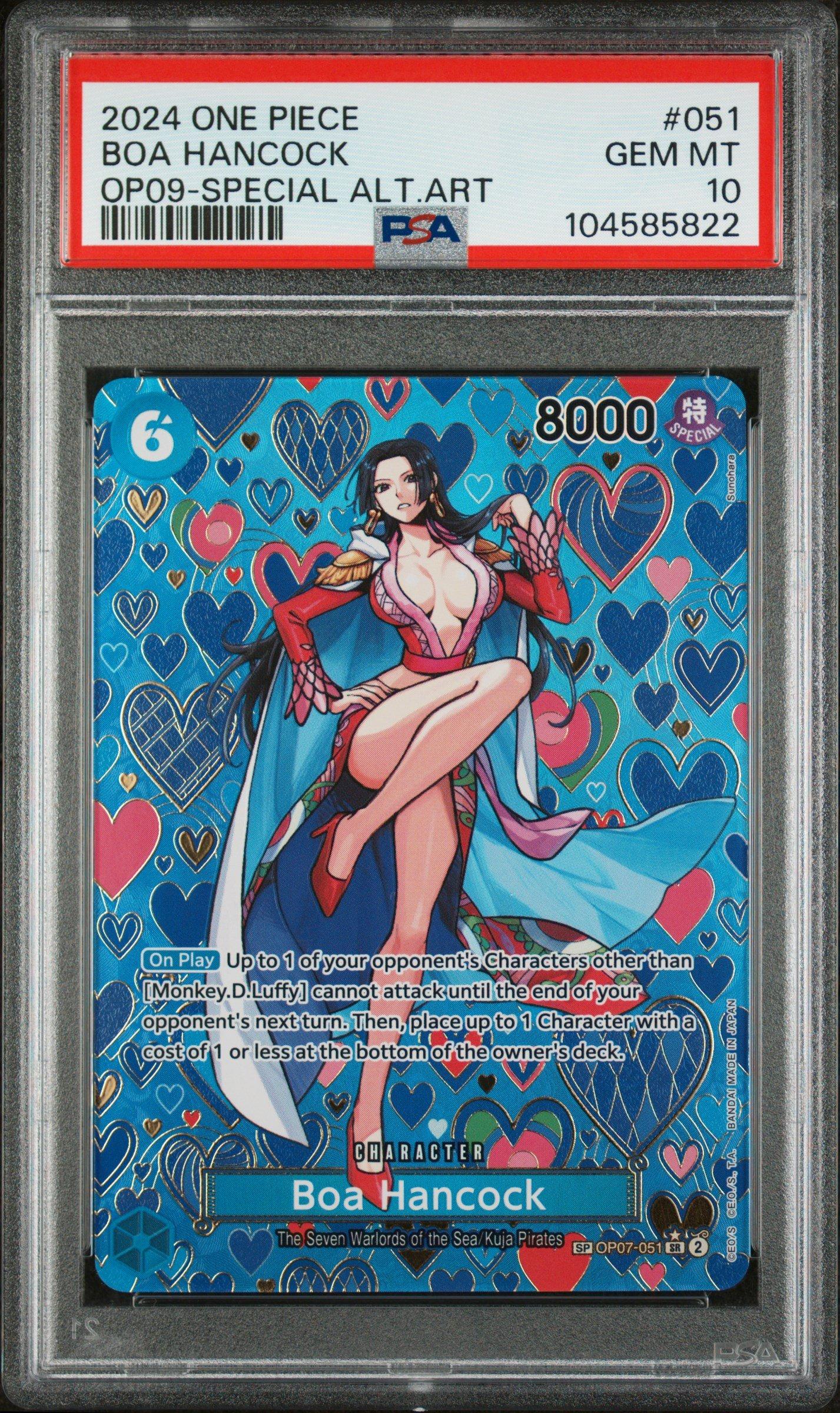 2024 One Piece Op09-emperors In The New World 051 Boa Hancock Special Alternate Art PSA 10