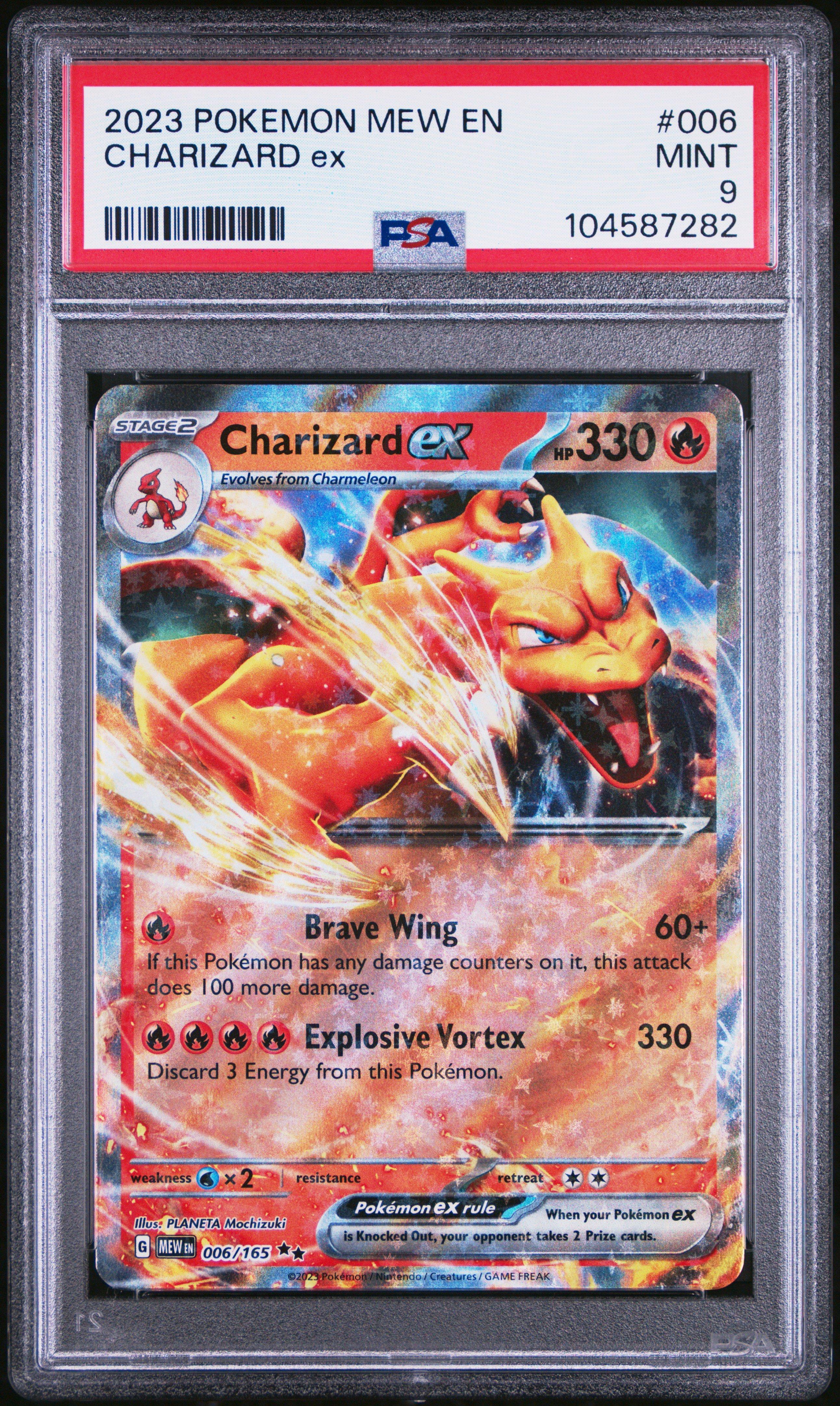 2023 Pokemon Mew En-151 006 Charizard Ex PSA 9 Graded Card | GameStop