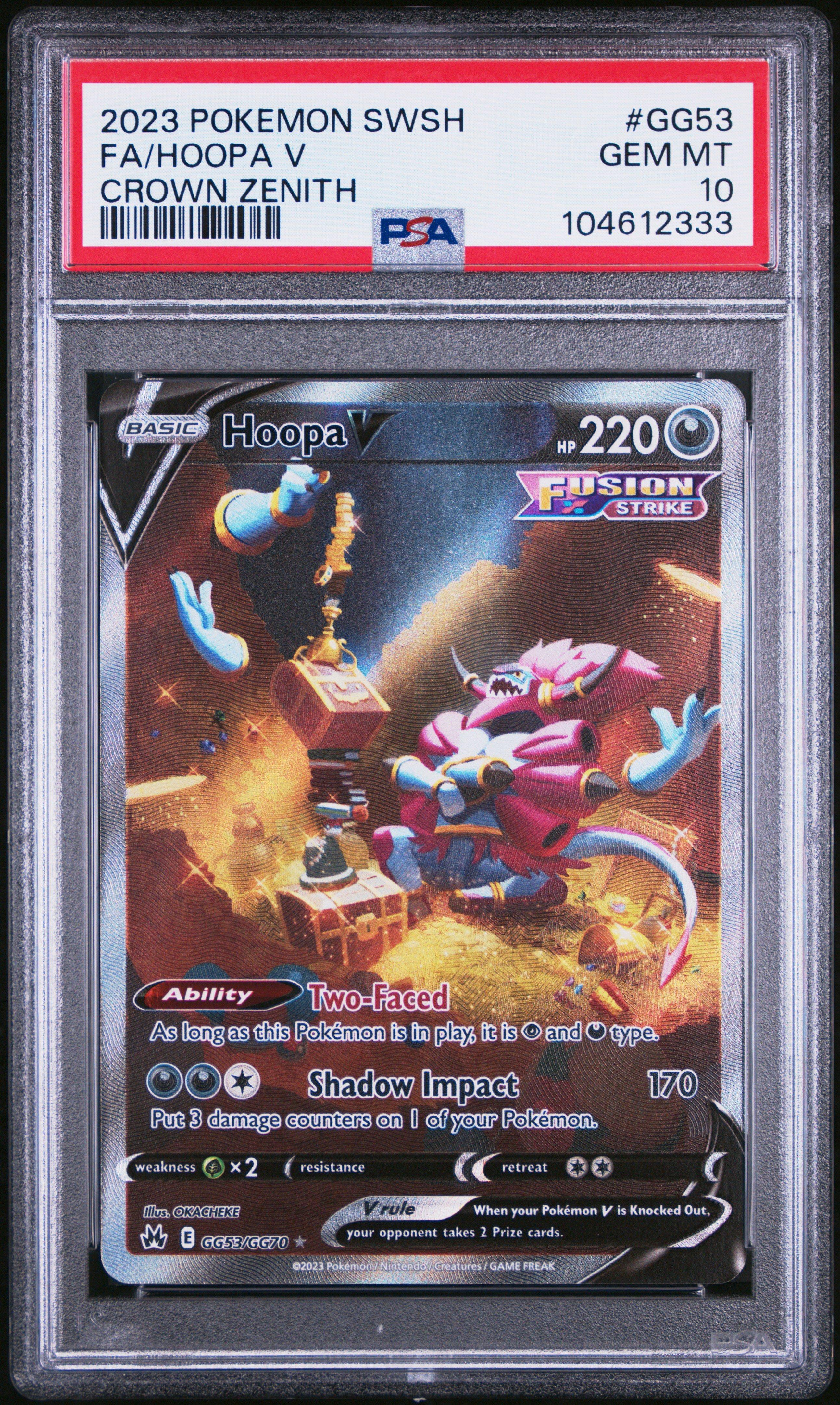 2023 Pokemon Sword And Shield Crown Zenith Gg53 Full Art/hoopa V