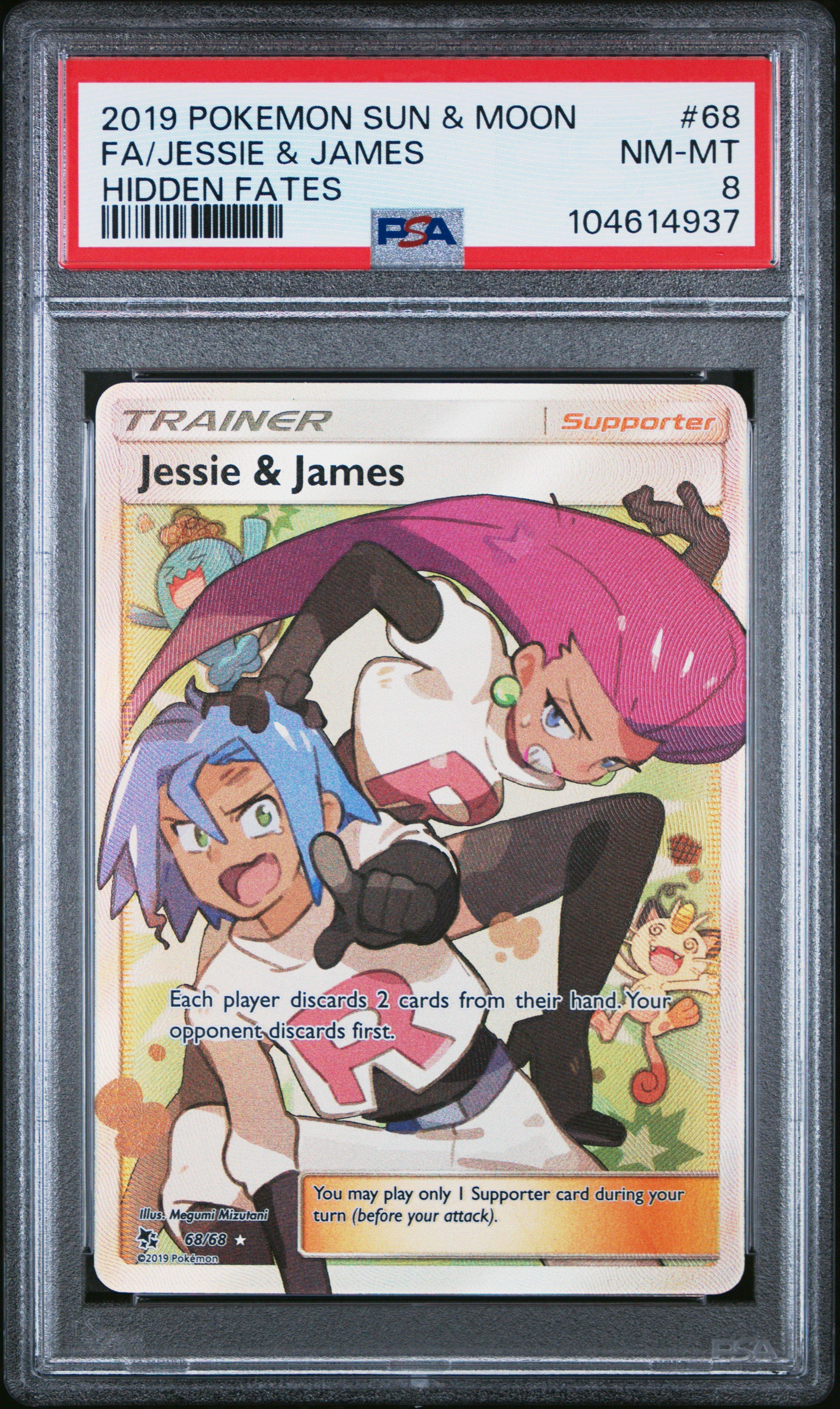 2019 Pokemon Sun & Moon Hidden Fates 68 Full Art/jessie & James