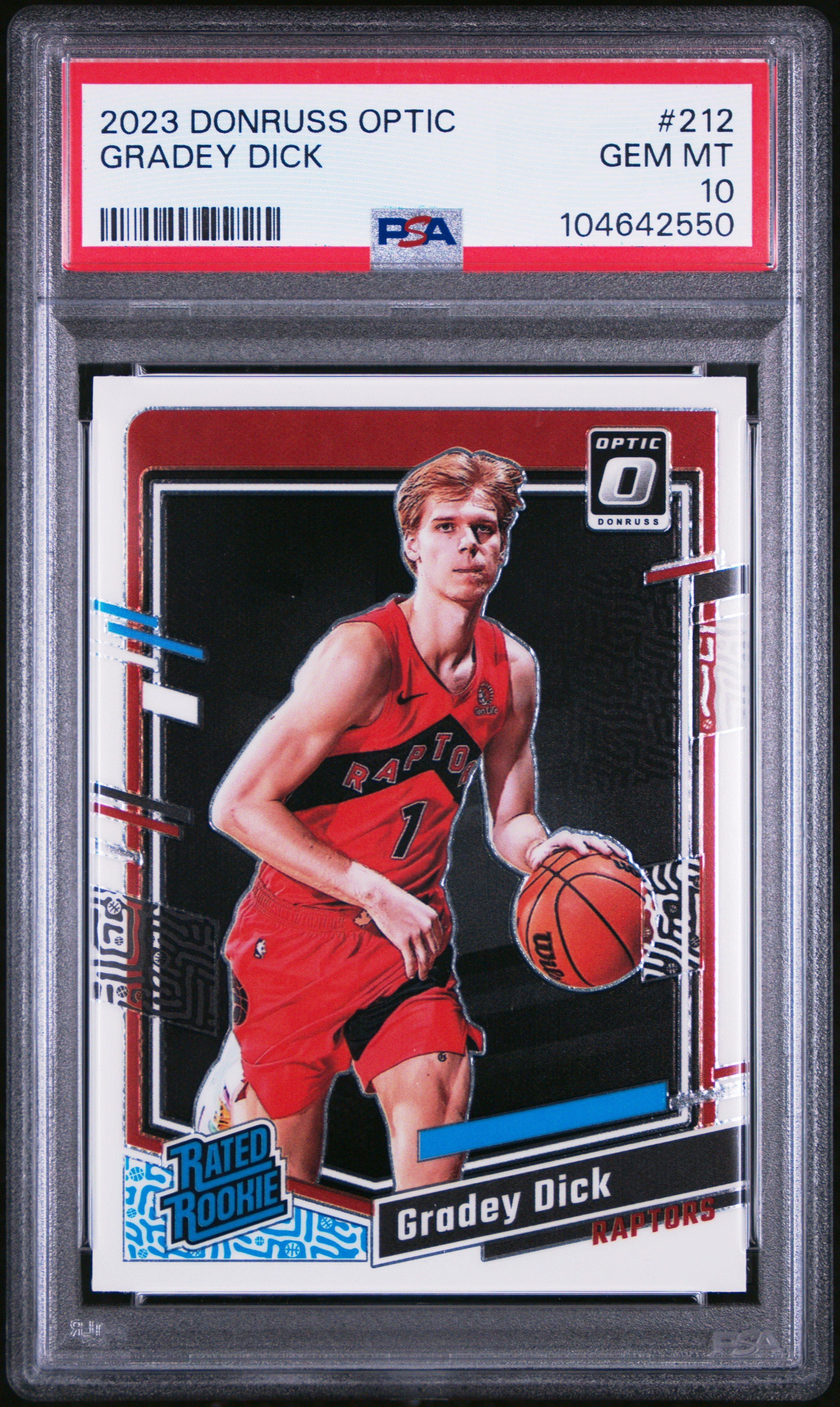 2023 Panini Donruss Optic 212 Gradey Dick PSA 10