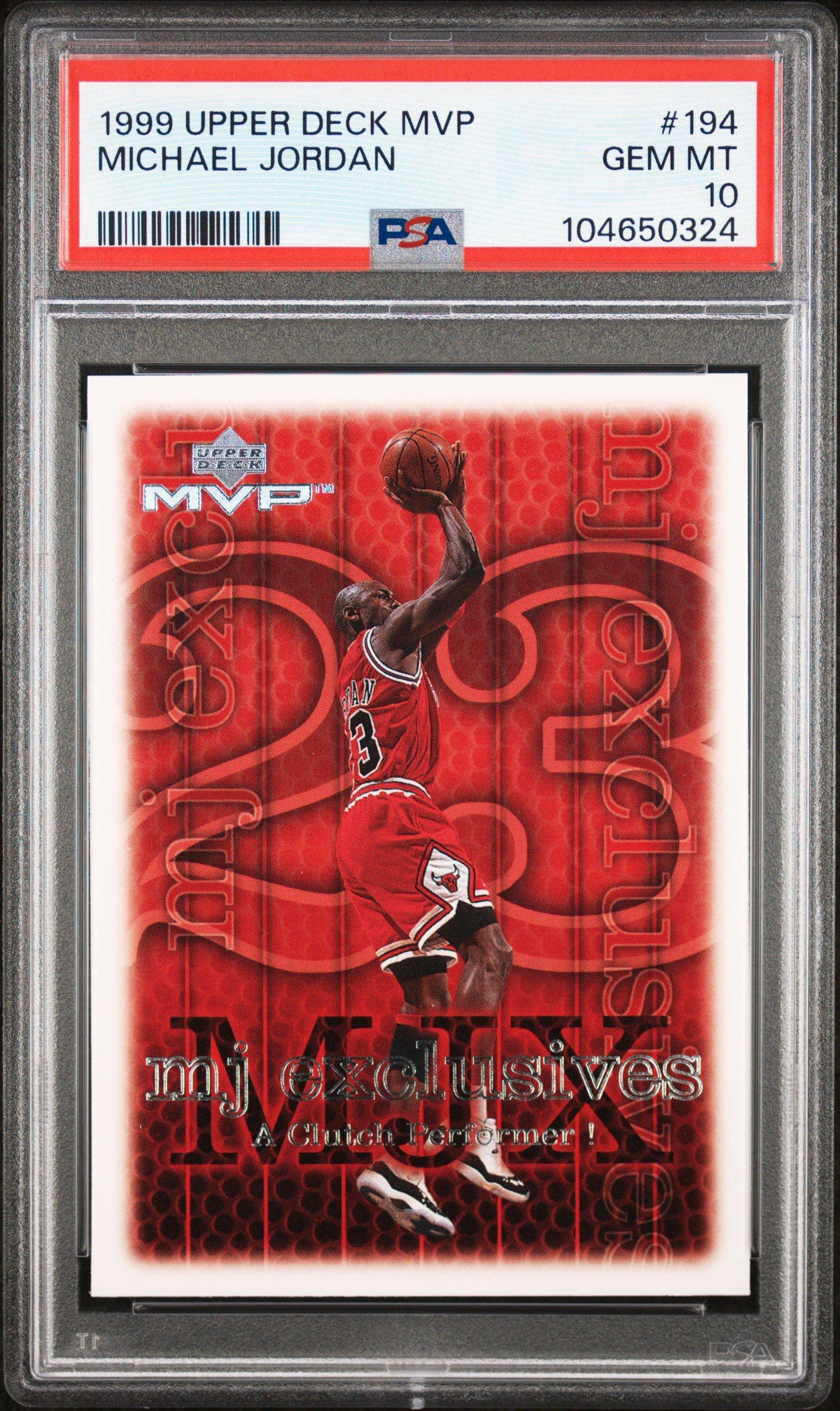 Upper Deck Mvp Michael Jordan PSA 10