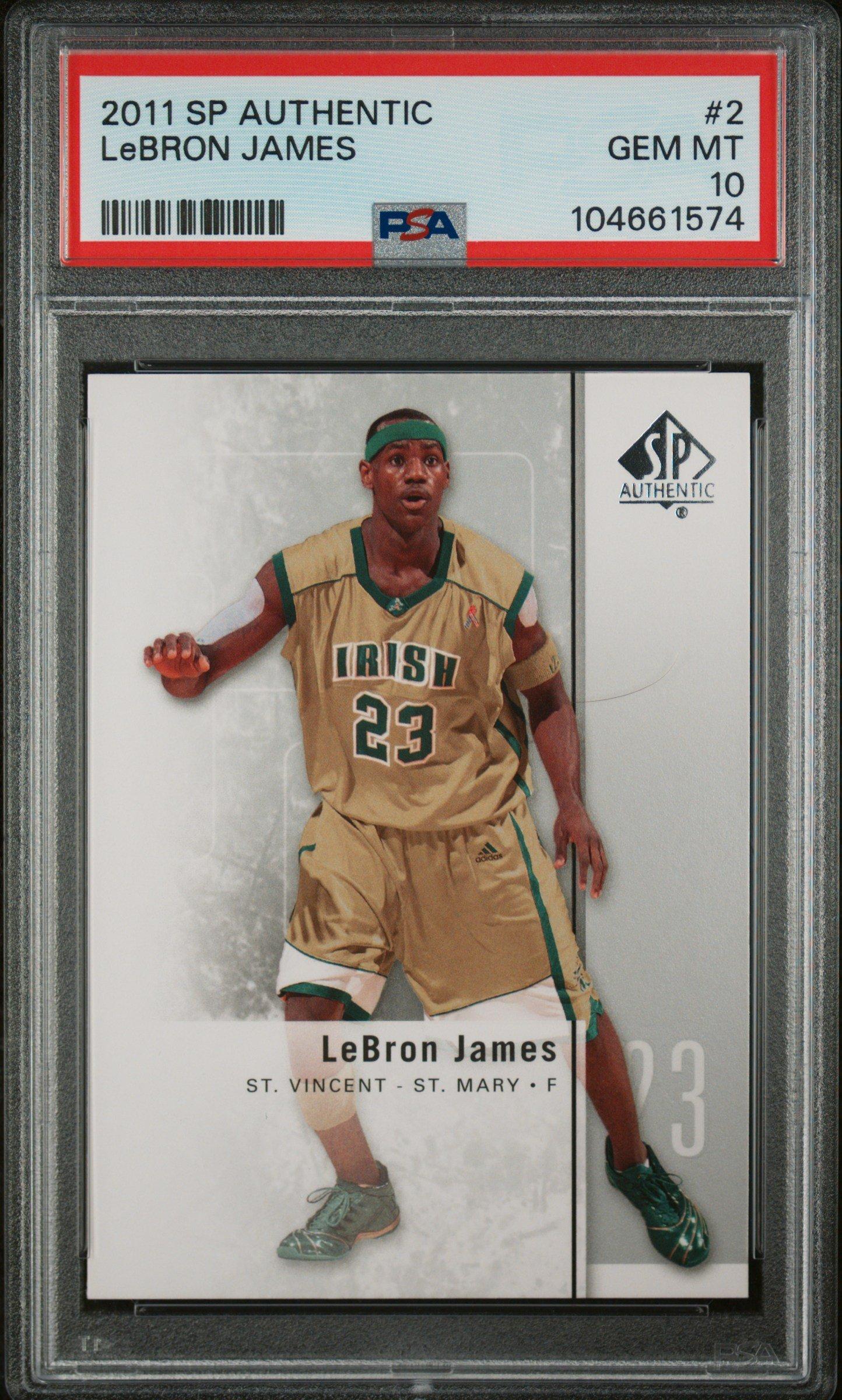 その他 Sp authentic lebron james SGC 10 2011 Sp Authentic 2 Lebron James PSA 10 Graded Card | GameStop