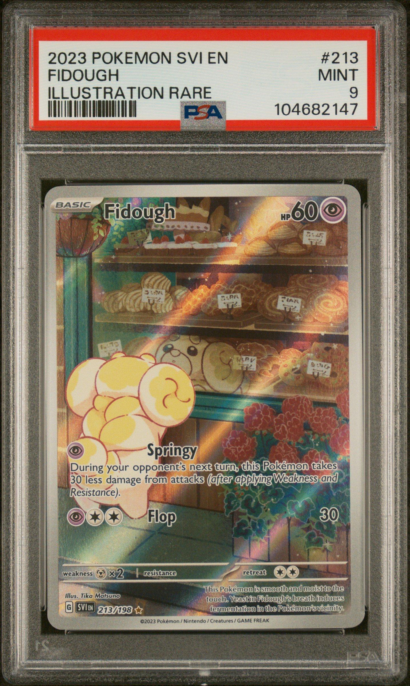 2023 Pokemon Svi En-scarlet & Violet 213 Fidough Illustration Rare PSA