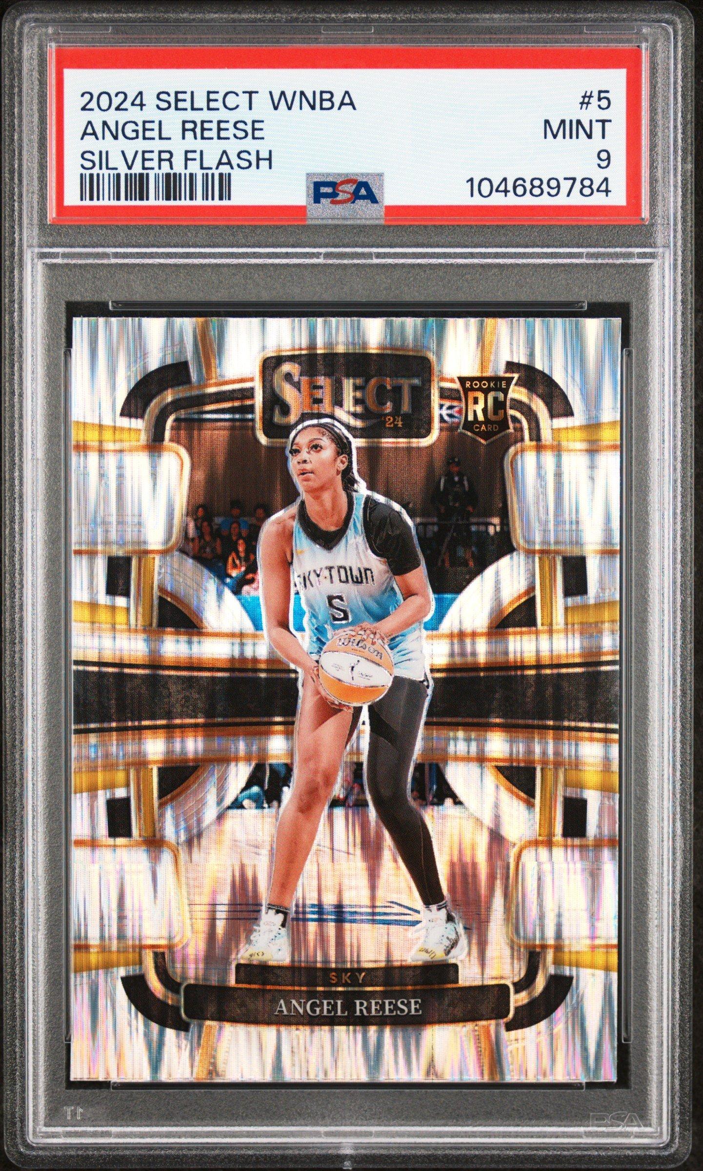2024 Panini Select Wnba 5 Angel Reese Silver Flash PSA