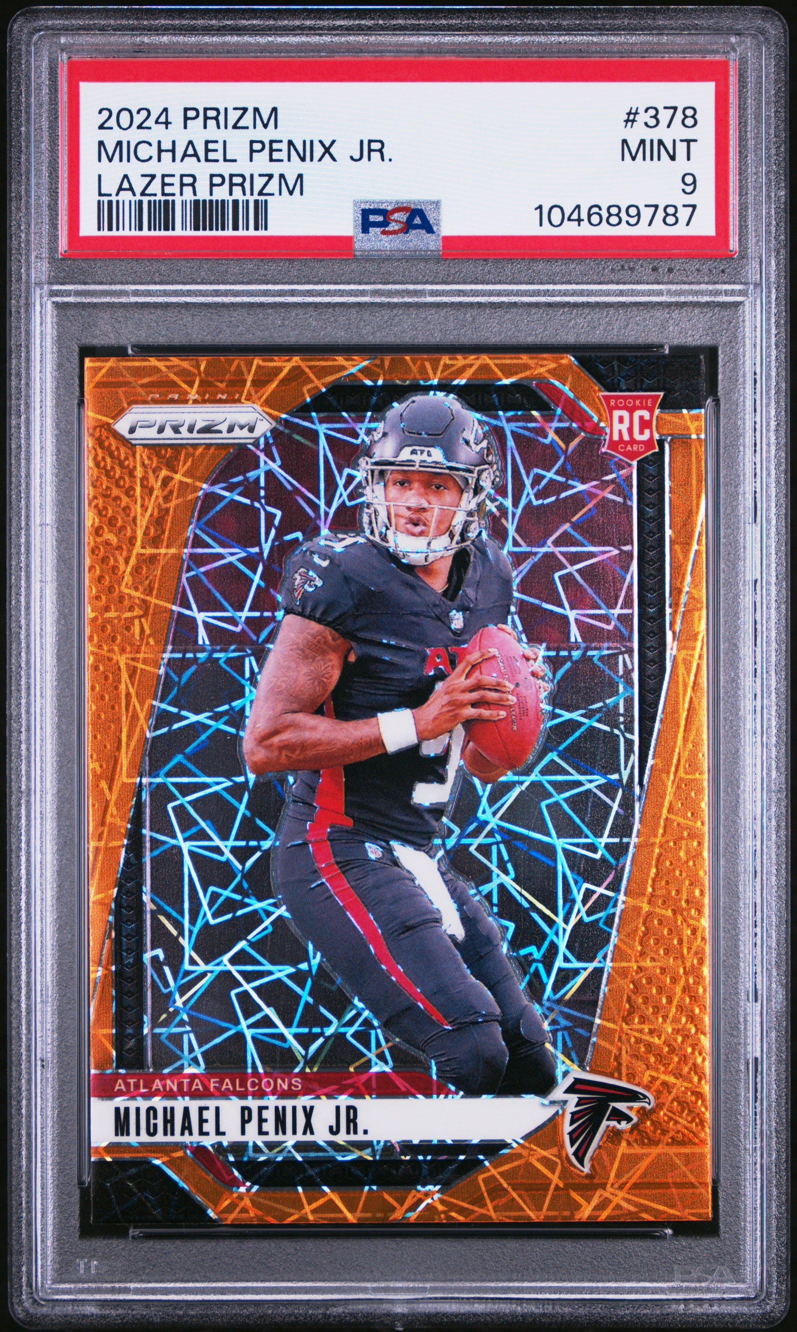 2024 Panini Prizm 378 Michael Penix Jr. Lazer Prizm PSA