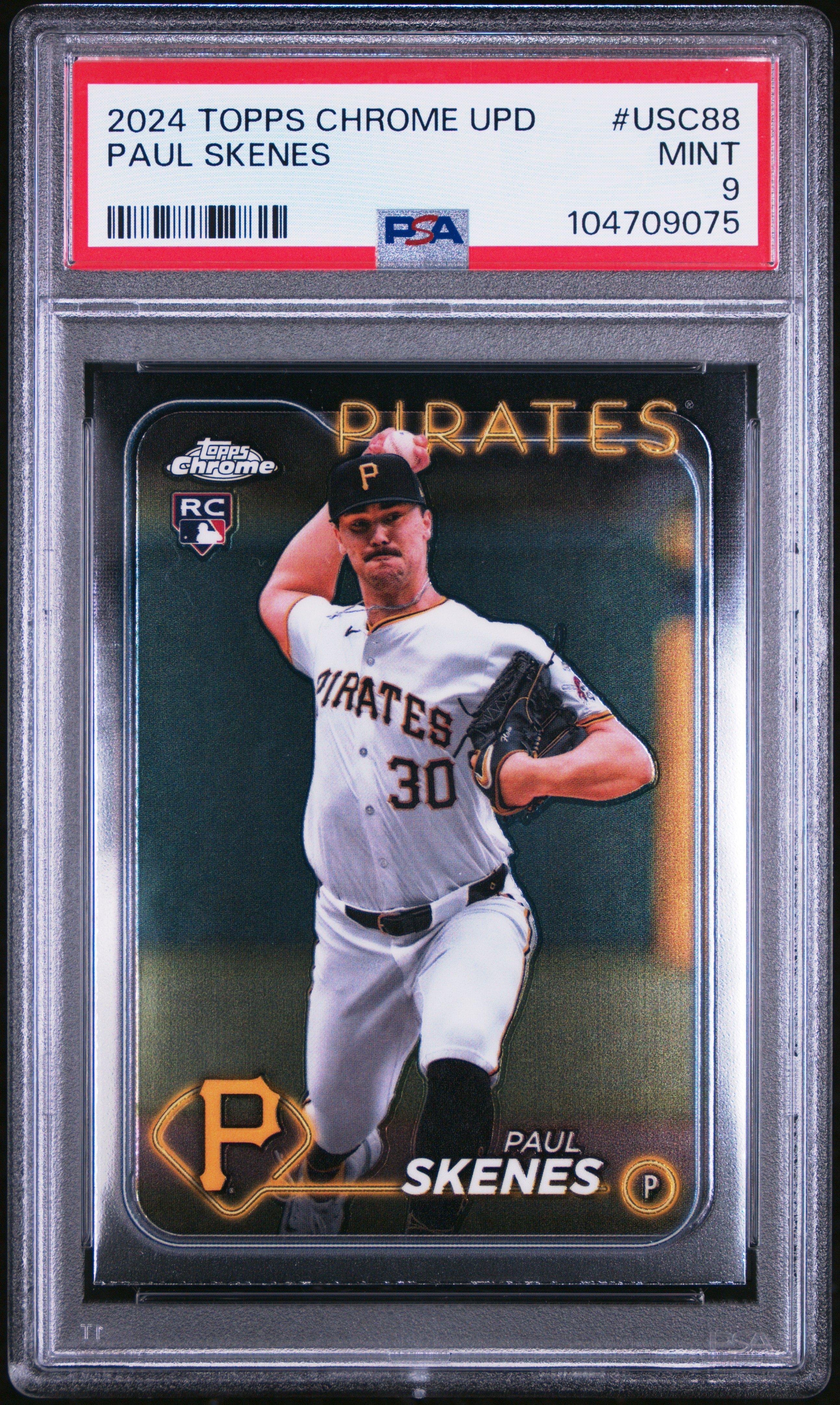 2024 Topps Chrome Update Usc88 Paul Skenes PSA 9 Graded Card