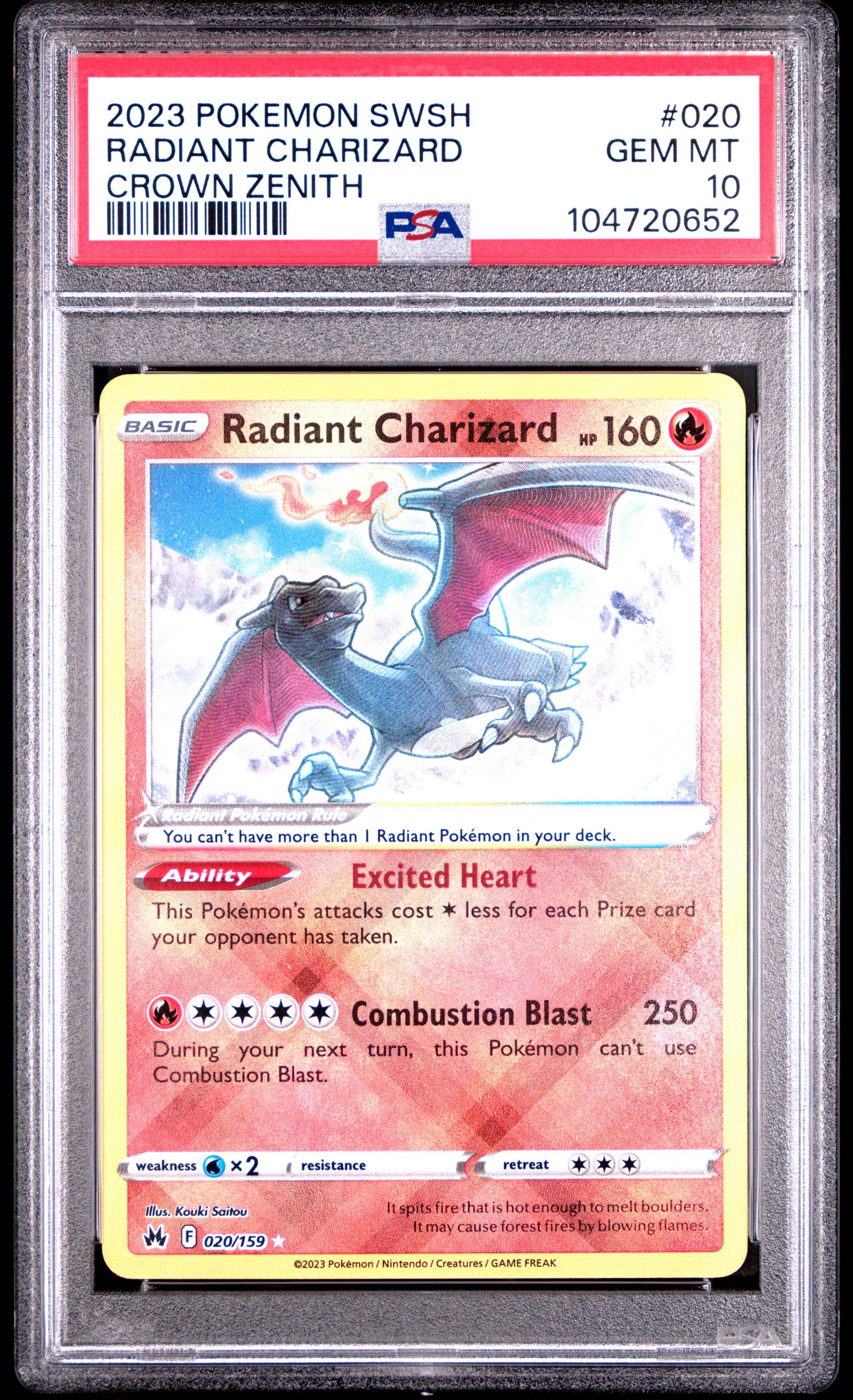 2023 Pokemon Sword And Shield Crown Zenith 020 Radiant Charizard