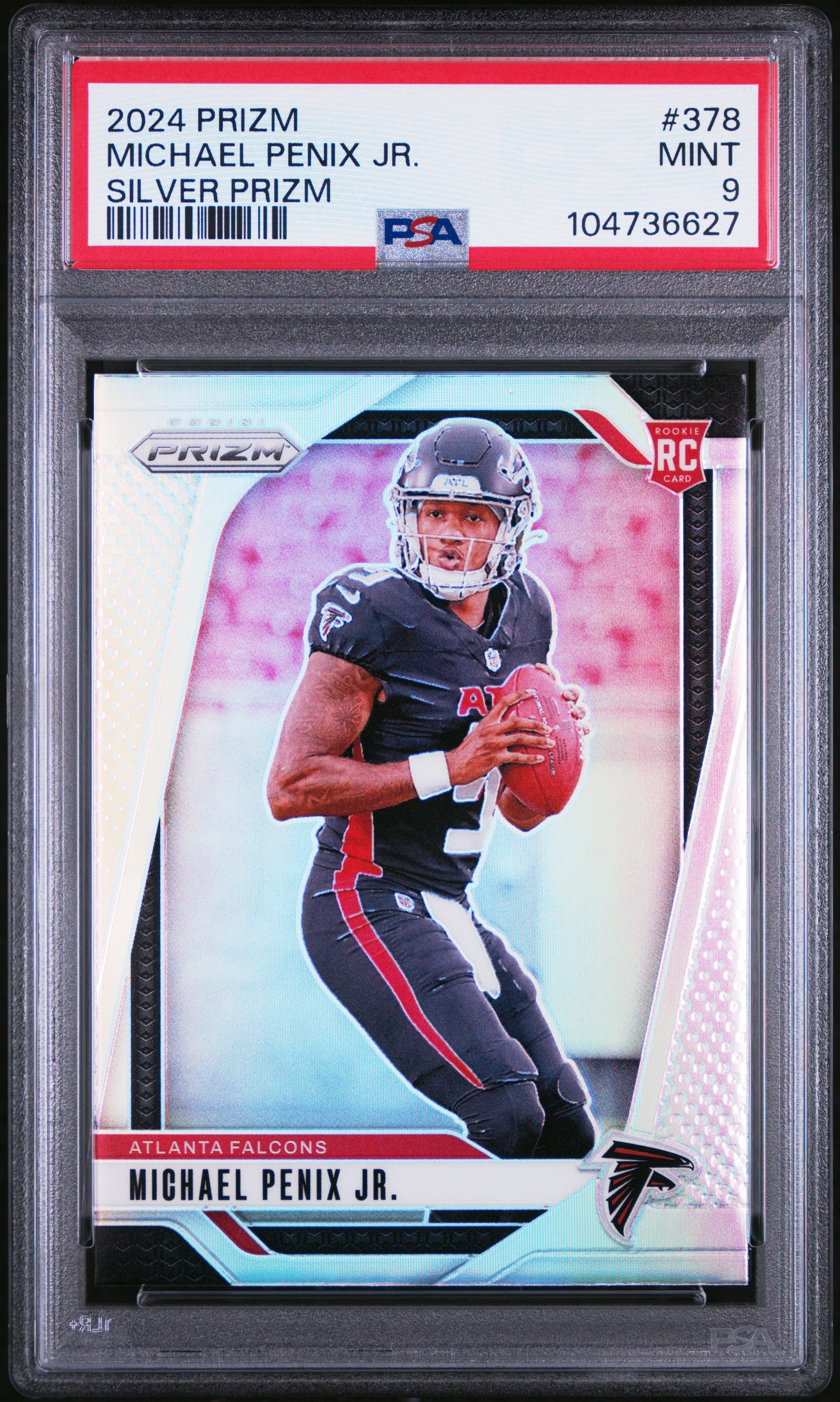 2024 Panini Prizm 378 Michael Penix Jr. Silver Prizm PSA
