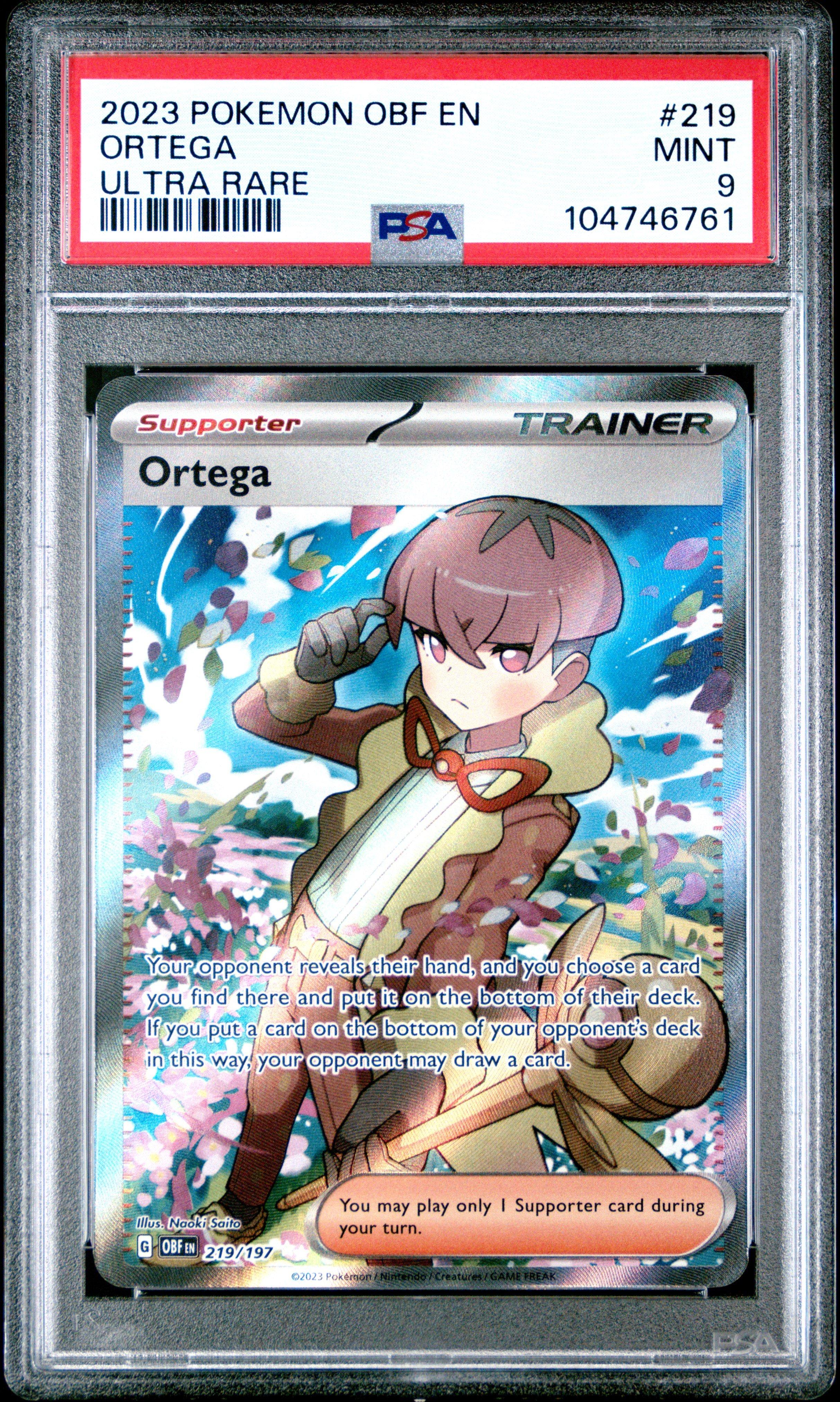2023 Pokemon Obf En-obsidian Flames 219 Ortega Ultra Rare PSA 9 Graded Card  | GameStop