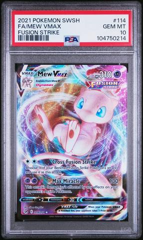 2021 Pokemon Sword & Shield Fusion Strike 114 Full Art/mew Vmax