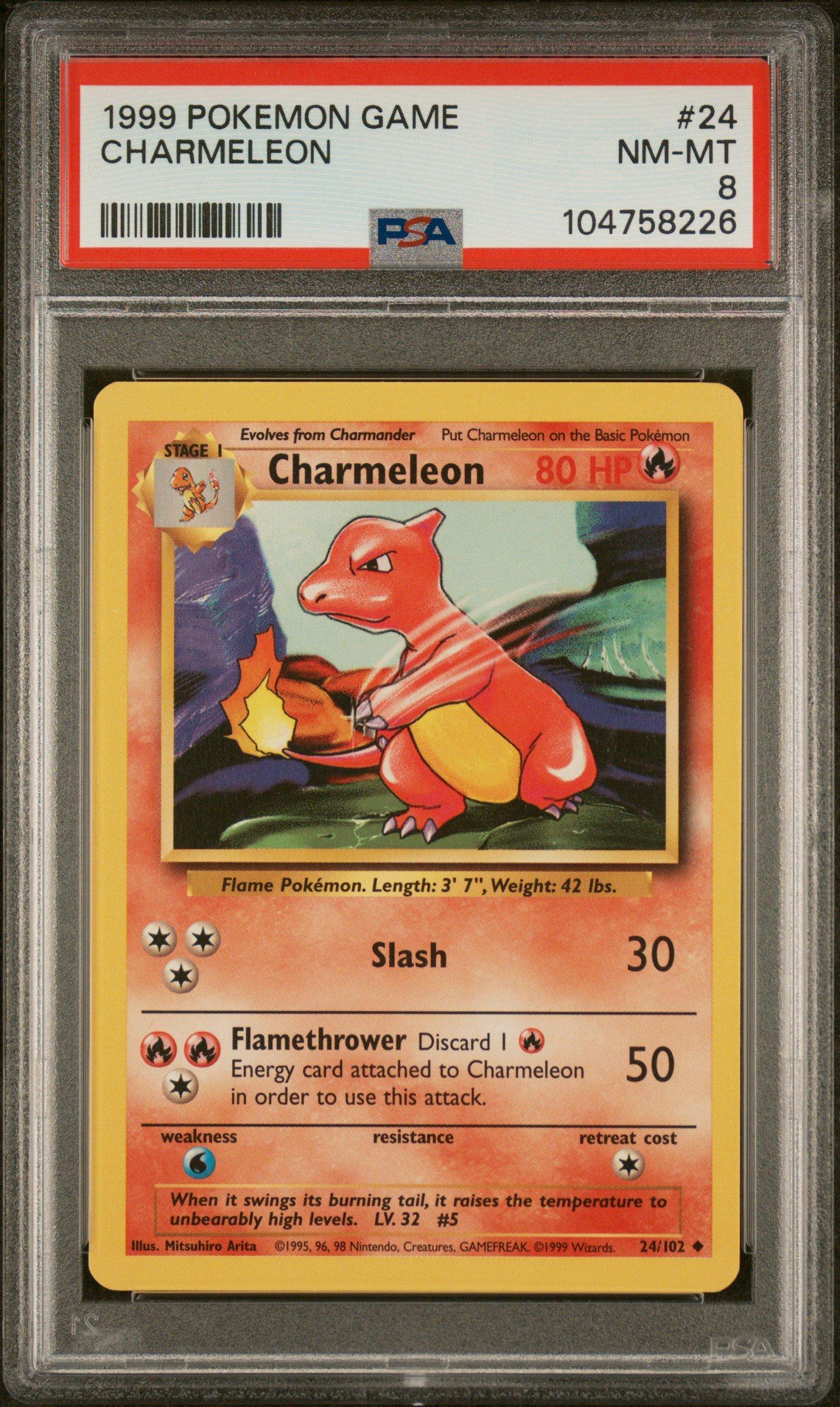 1999 Pokemon Game 24 Charmeleon PSA