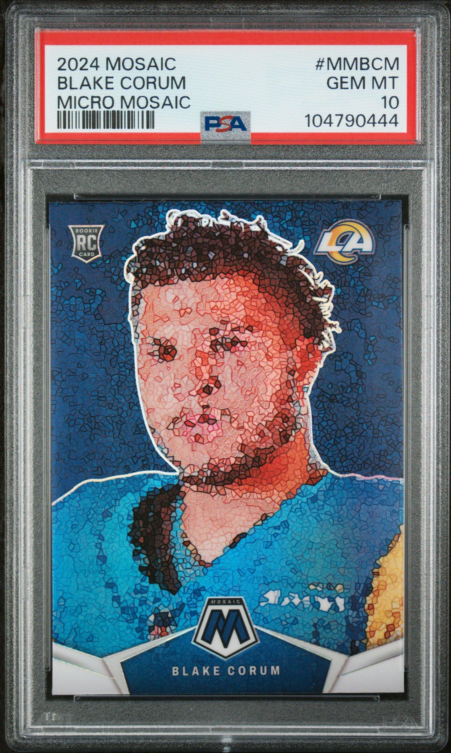 2024 Panini Mosaic Micro Mosaic Mmbcm Blake Corum PSA 10
