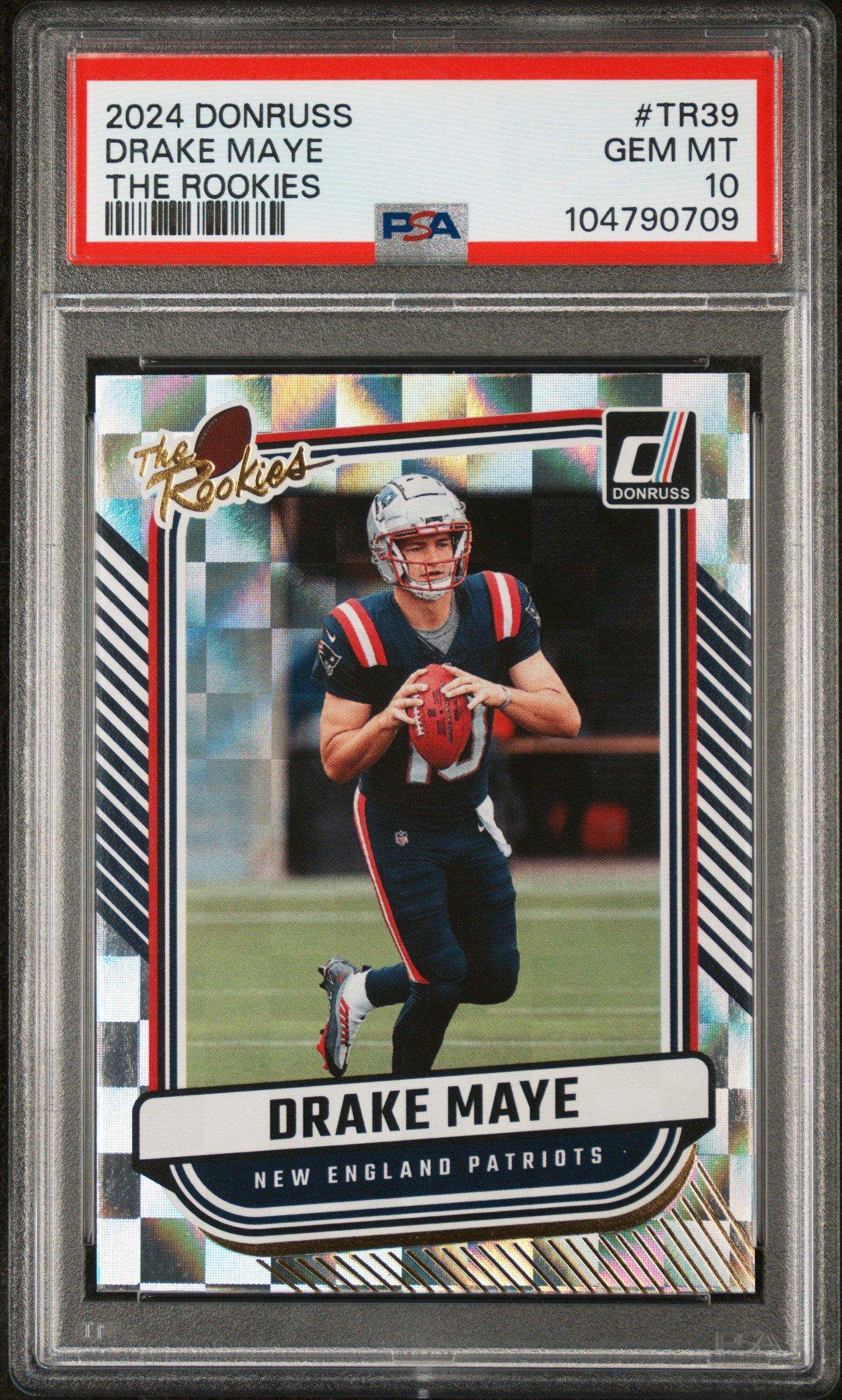 2024 Panini Donruss The Rookies Tr39 Drake Maye PSA 10