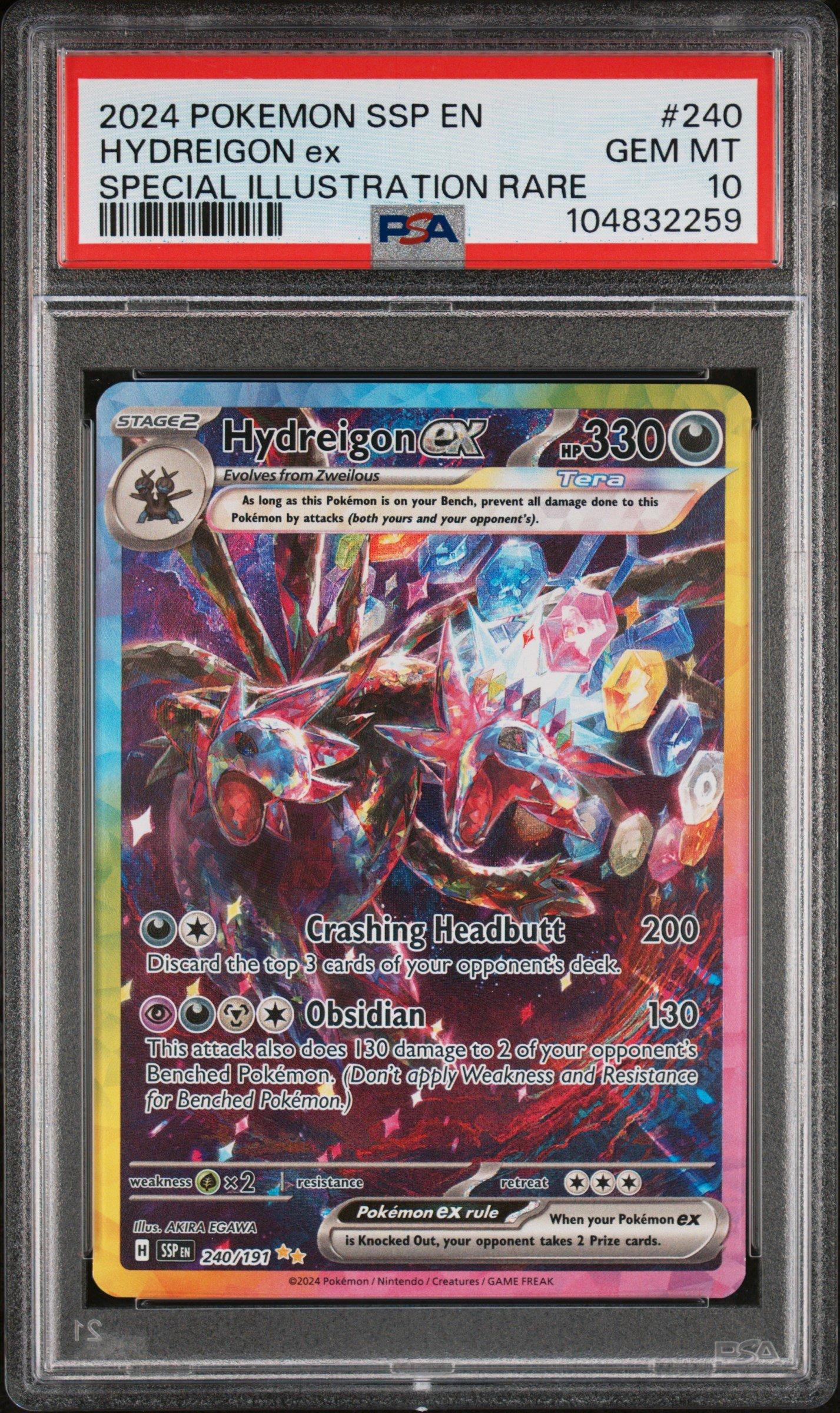 2024 Pokemon Ssp En-surging Sparks 240 Hydreigon Ex Special