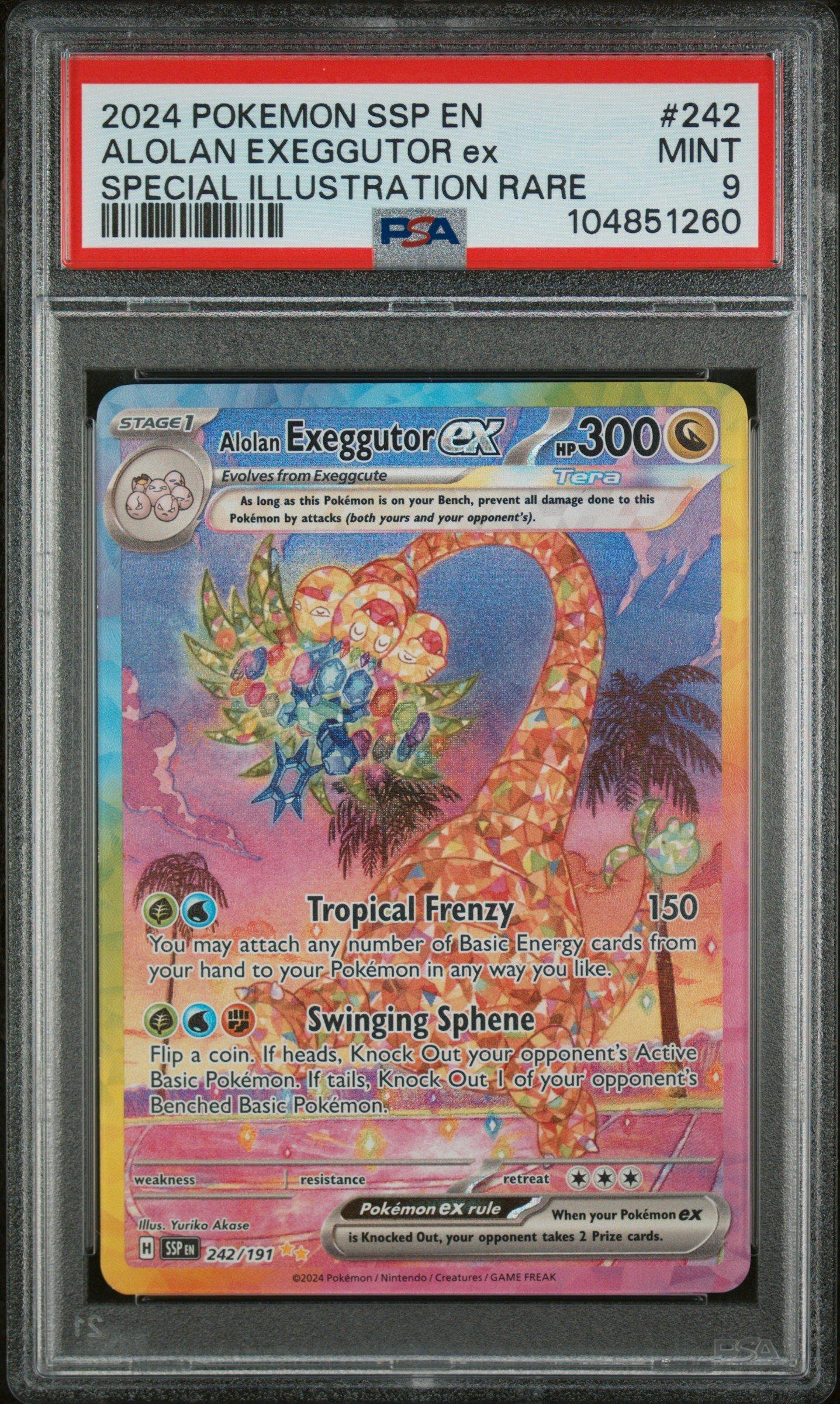 2024 Pokemon Ssp En-surging Sparks 242 Alolan Exeggutor Ex Special