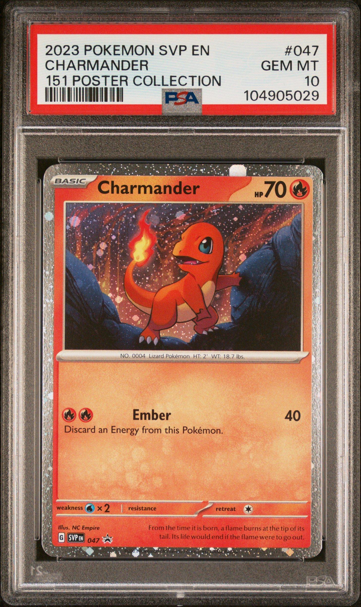 2023 Pokemon Svp En-sv Black Star Promo 047 Charmander 151 Poster
