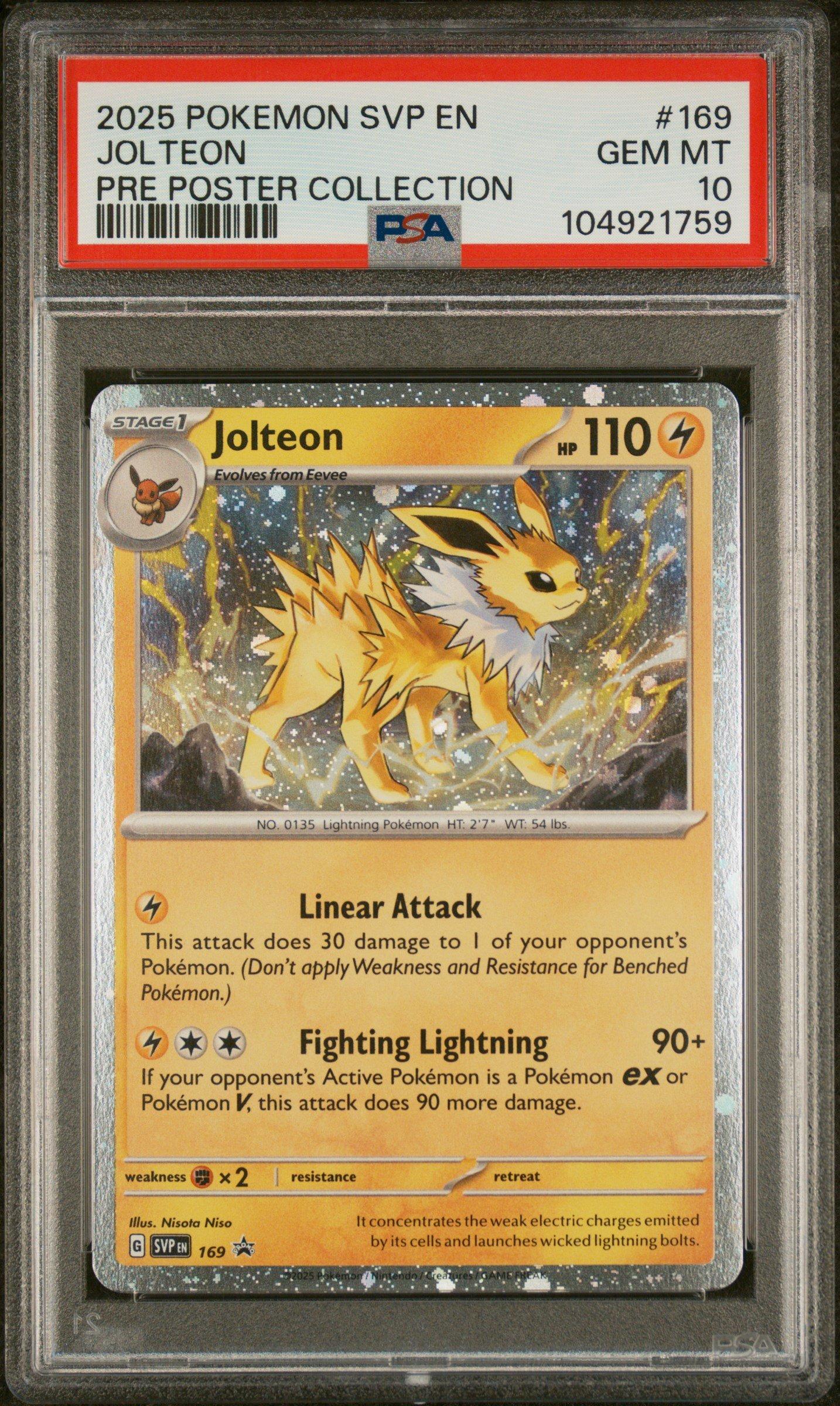 2025 Pokemon Svp En-sv Black Star Promo 169 Jolteon Prismatic