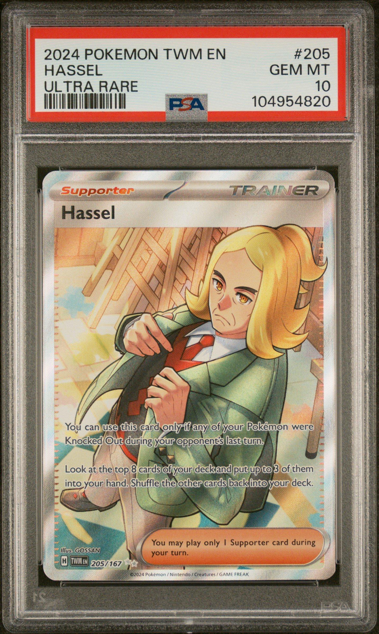 2024 Pokemon Twm En-twilight Masquerade 205 Hassel Ultra Rare PSA 10