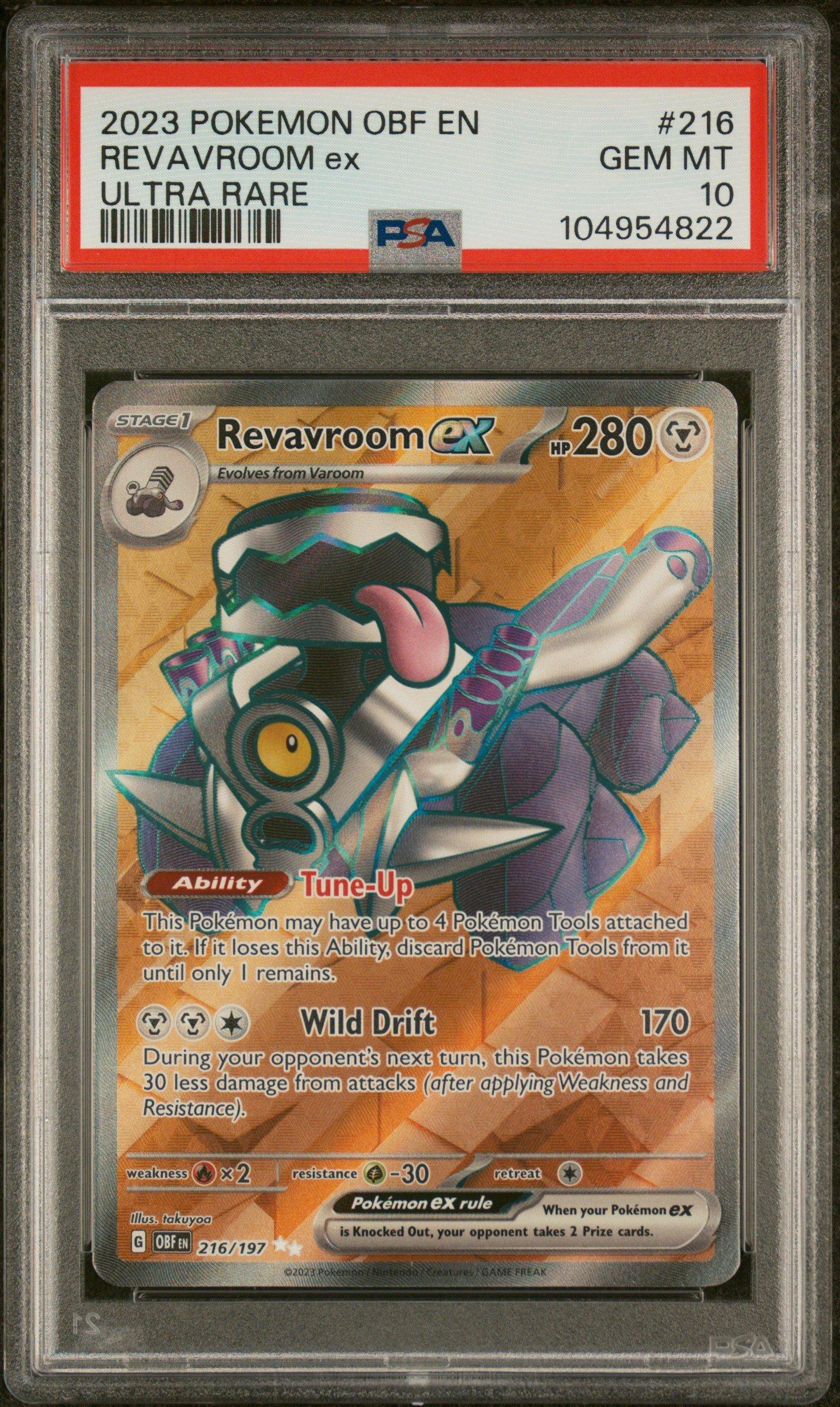 2023 Pokemon Obf En-obsidian Flames 216 Revavroom Ex Ultra Rare PSA 10  Graded Card | GameStop