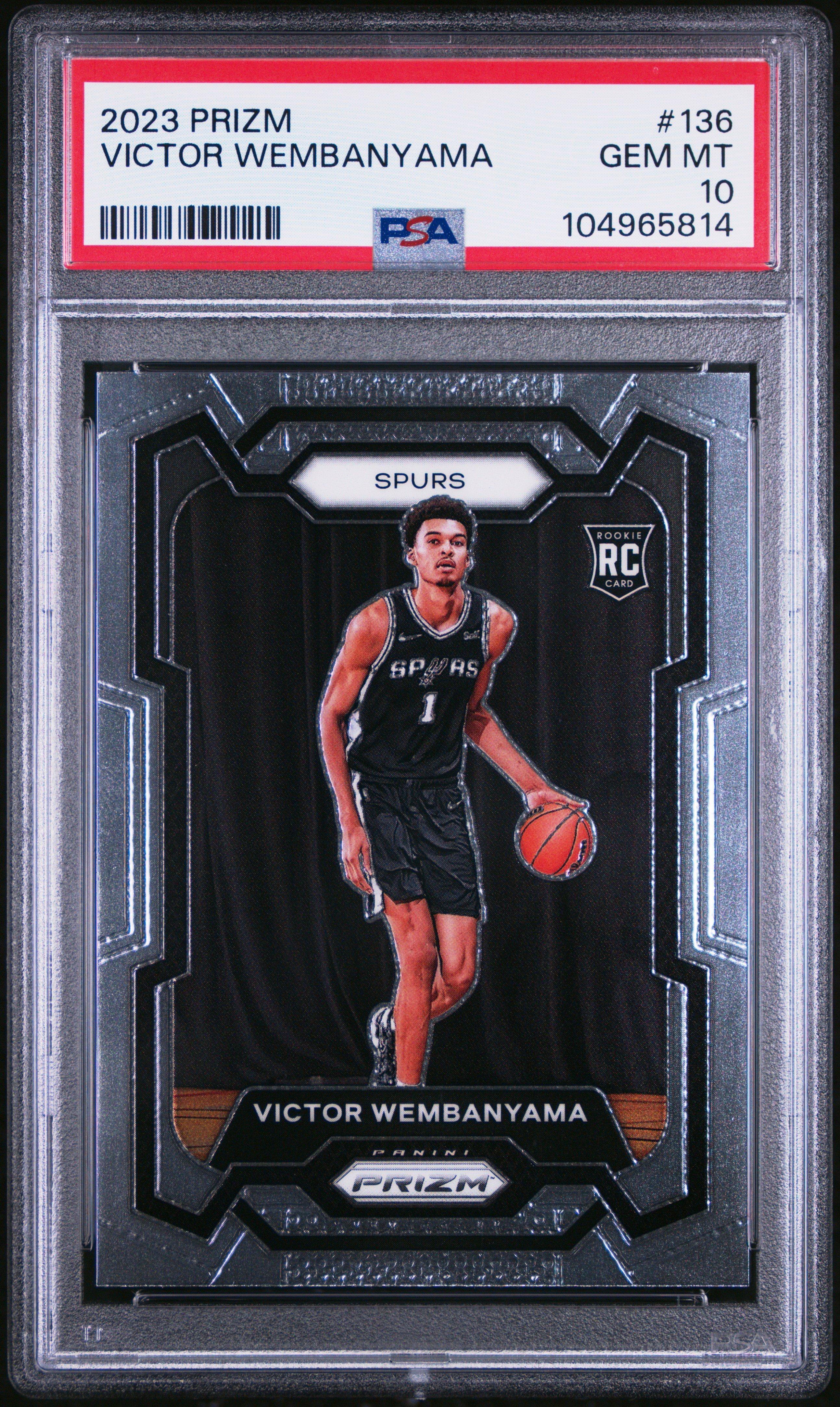 2023 Panini Prizm 136 Victor Wembanyama PSA