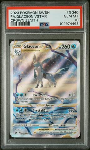 2023 Pokemon Sword And Shield Crown Zenith Gg40 Full Art/glaceon