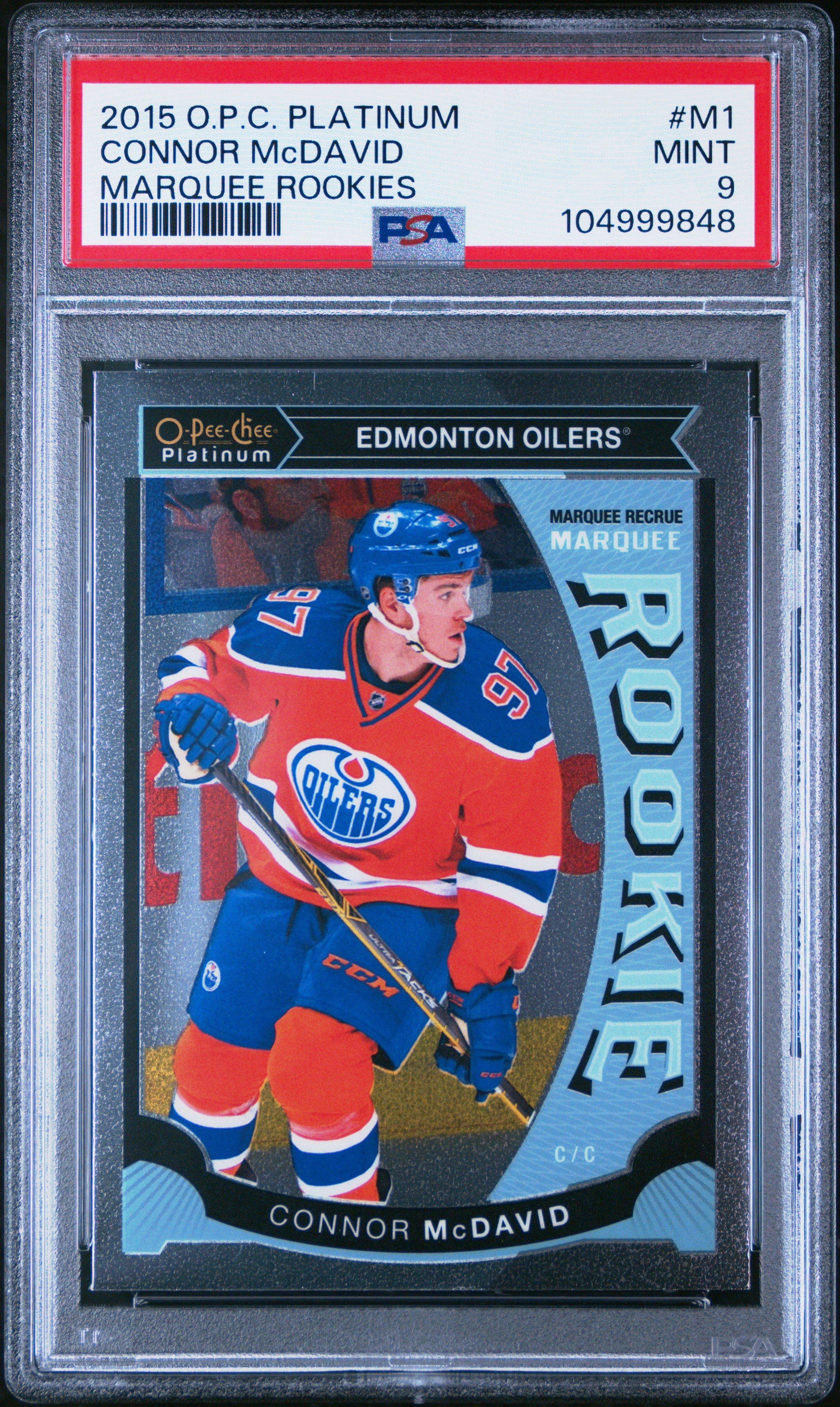2015 O-pee-chee Platinum Marquee Rookies M1 Connor Mcdavid PSA 9