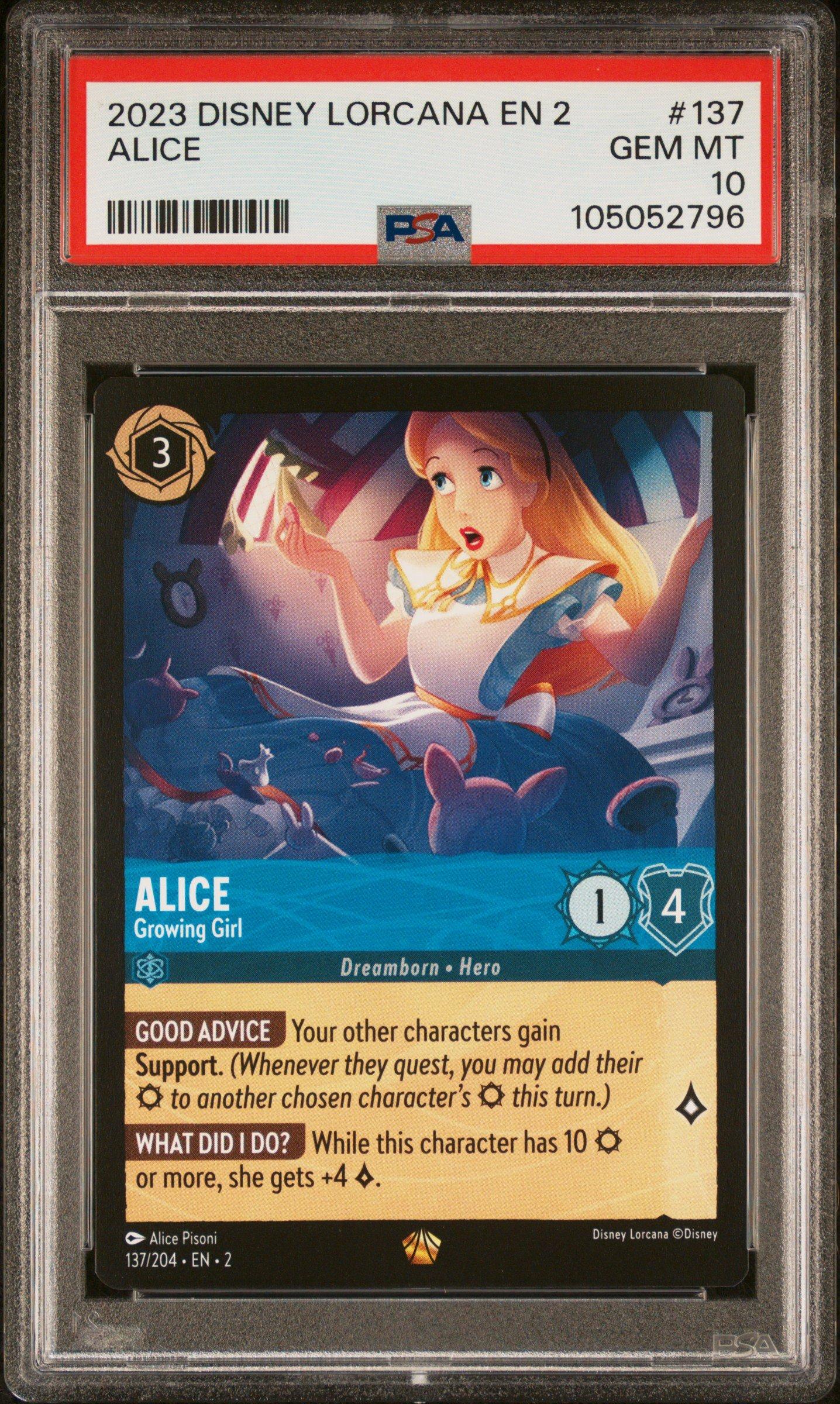 2023 Disney Lorcana En 2-rise Of The Floodborn 137 Alice