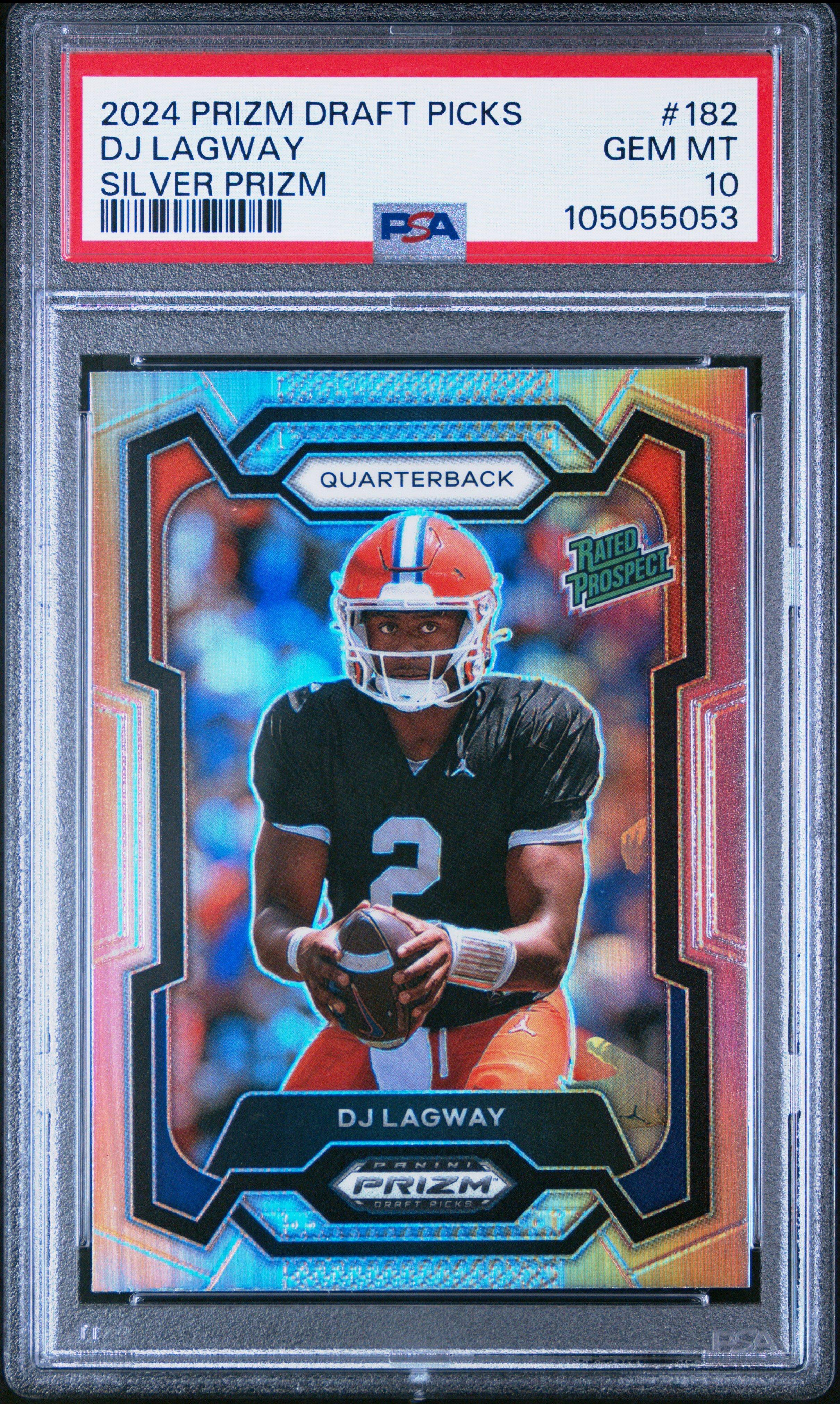 2024 Panini Prizm Draft Picks 182 Dj Lagway Silver Prizm PSA 10