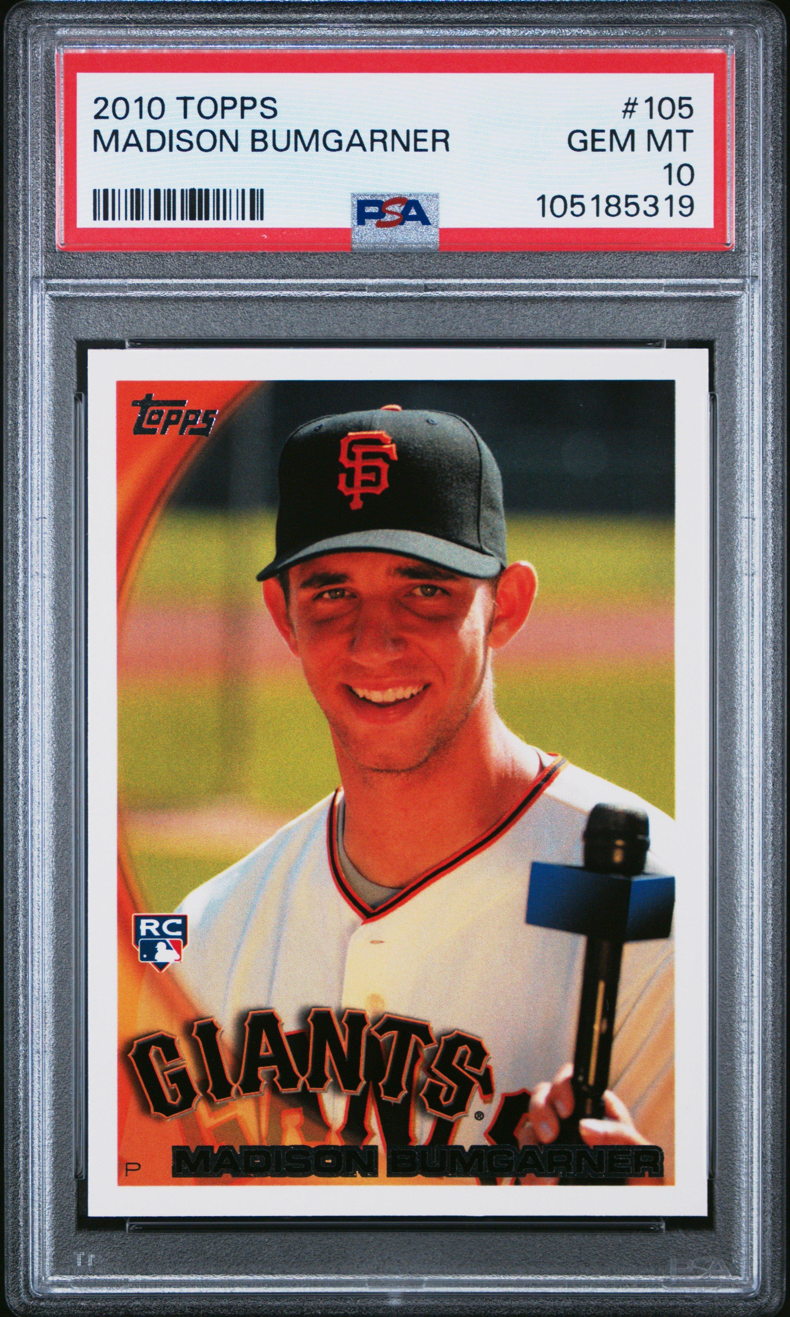 2010 Topps 105 Madison Bumgarner PSA 10