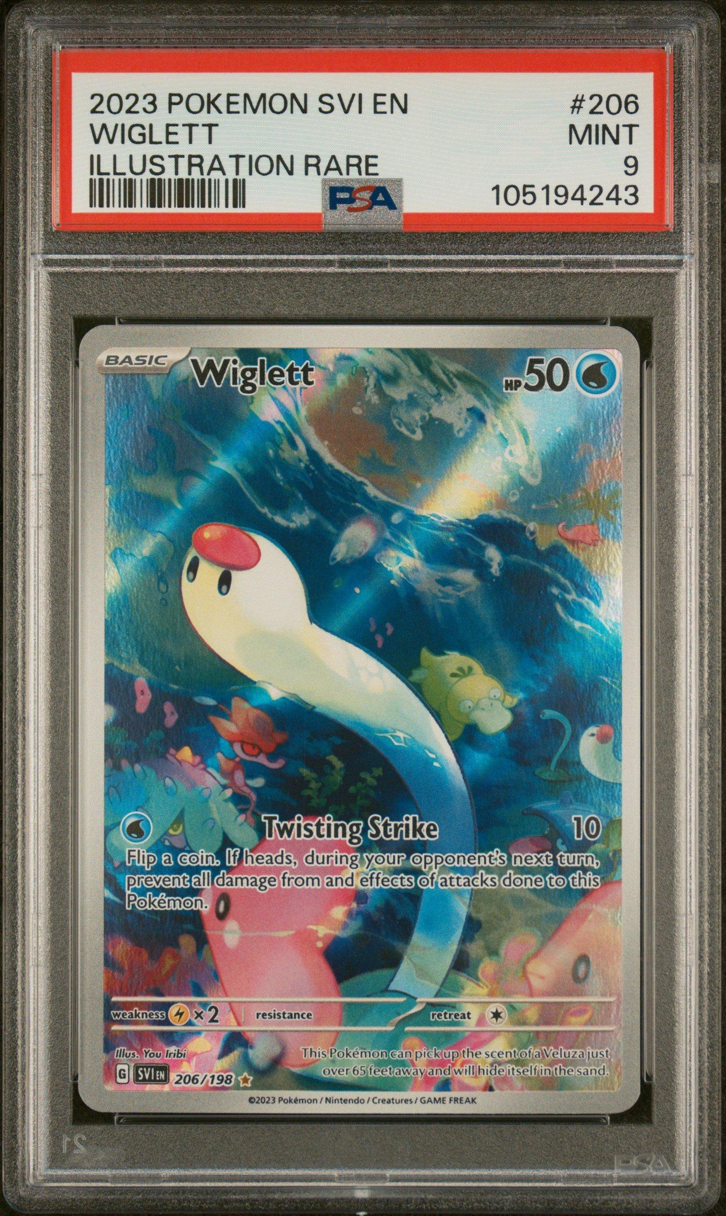 2023 ポケモンカード Wiglett ART RARE 2023 Pokemon Svi En-scarlet & Violet 206 Wiglett Illustration Rare