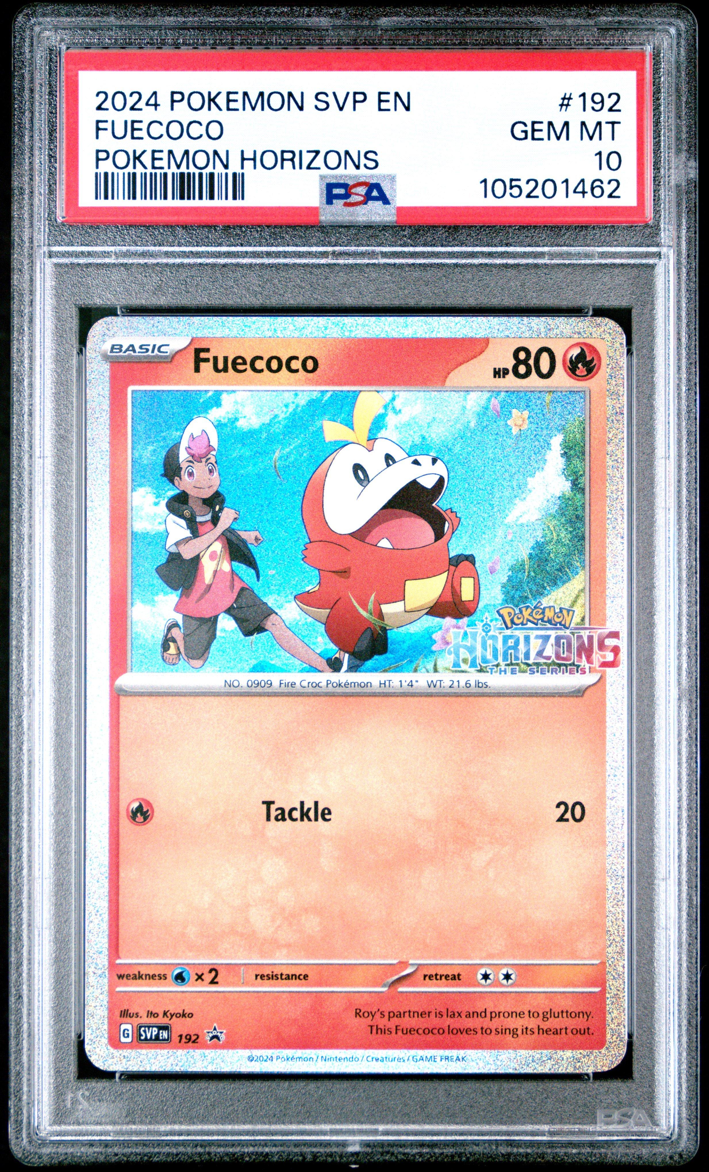 2024 Pokemon Svp En-sv Black Star Promo 192 Fuecoco Pokemon Horizons PSA