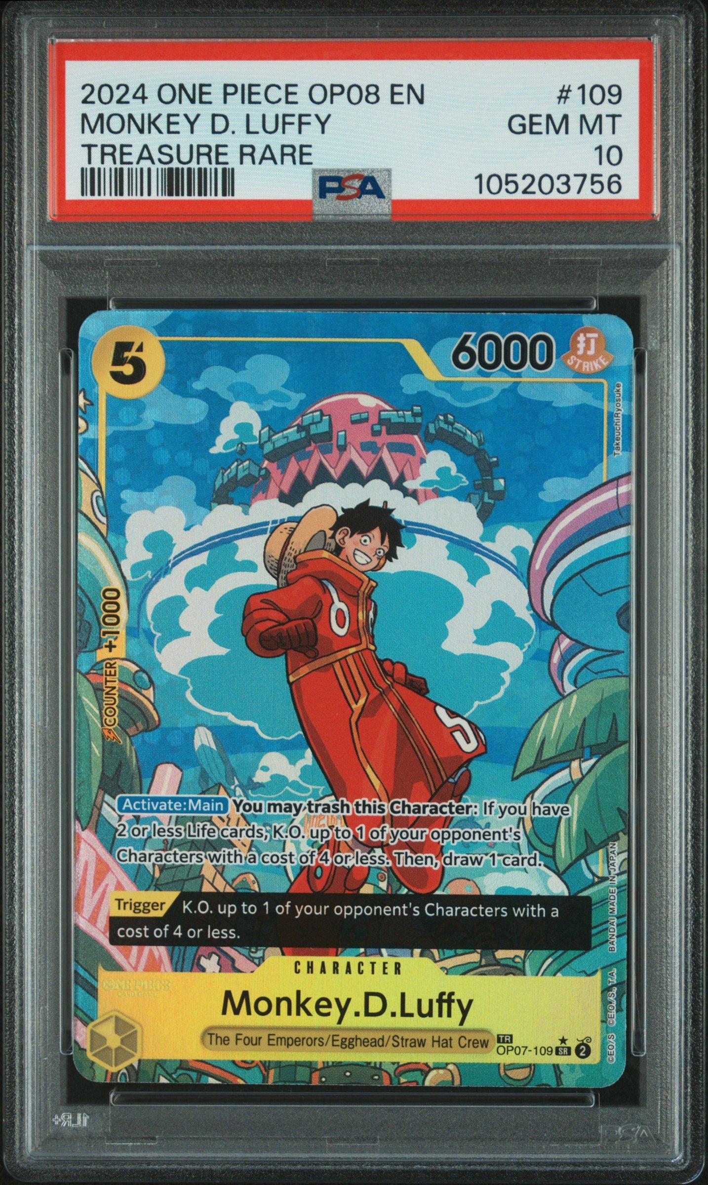 2024 One Piece Op08-two Legends 109 Monkey D. Luffy Treasure Rare