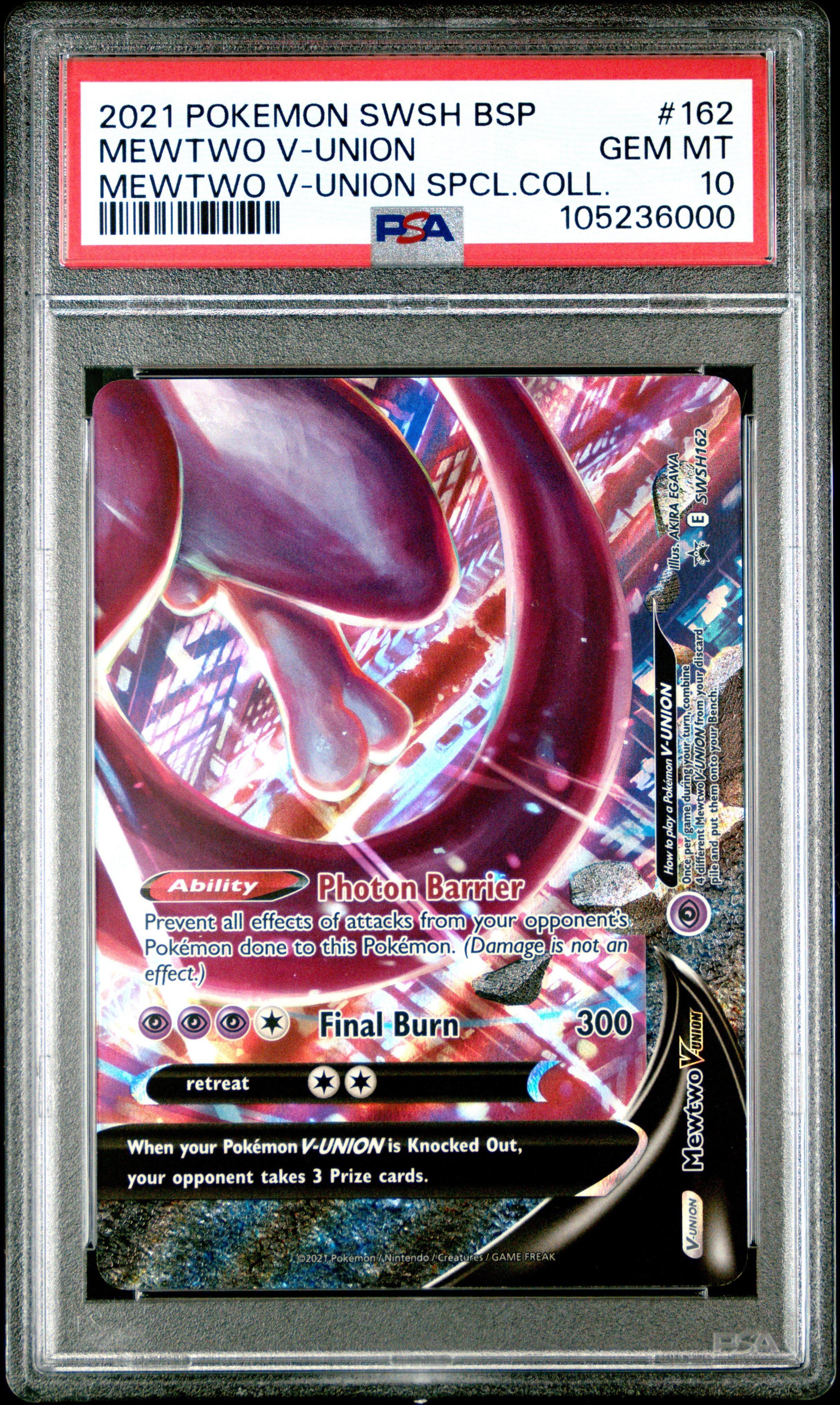 2021 Pokemon Swsh Black Star Promo 162 Mewtwo V-union Mewtwo V