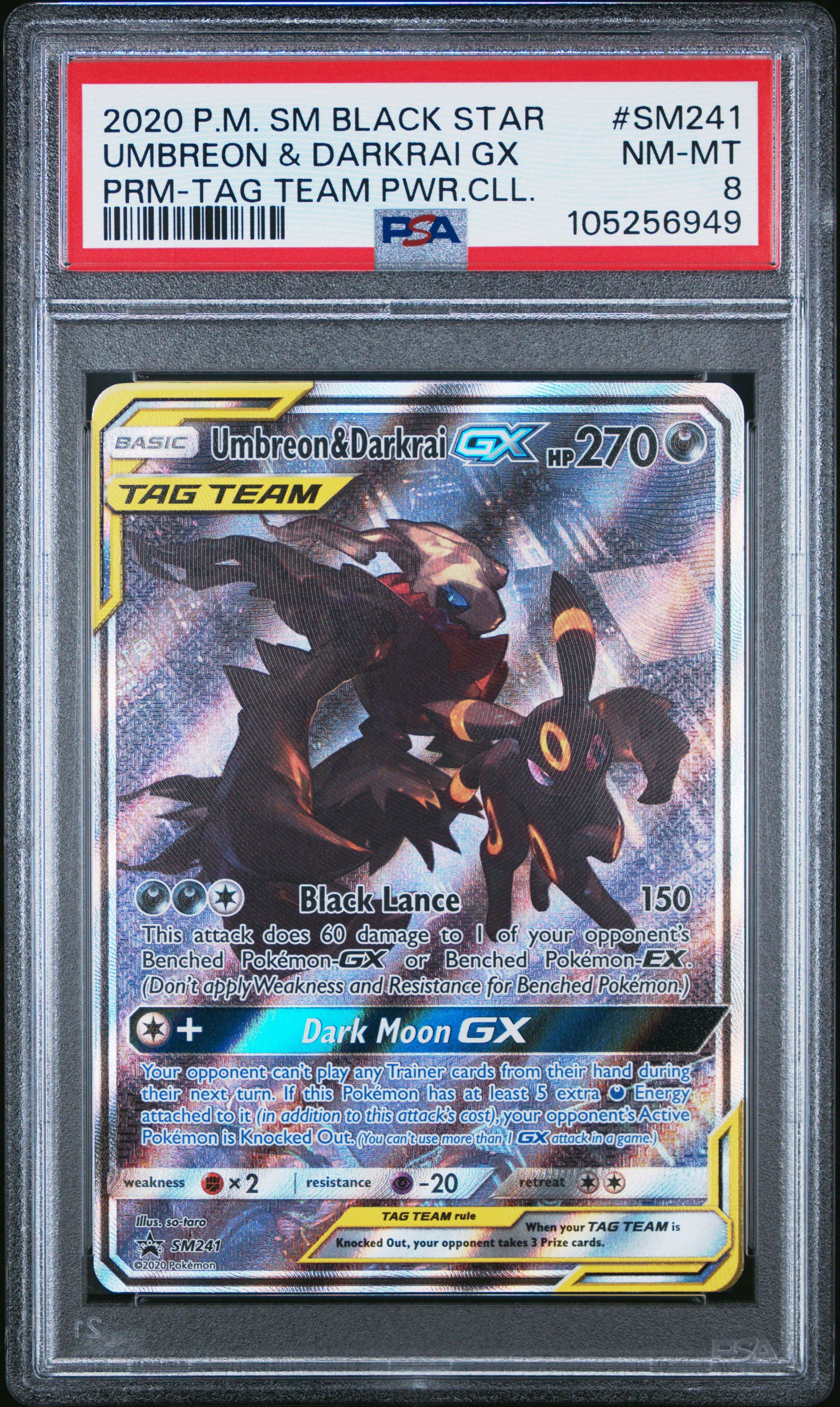 darkrai gx pokemon card value 2020 Sm Black Star Promo Umbreon & PSA 9 Pokmon Darkrai GX - 88a/147 088A/12