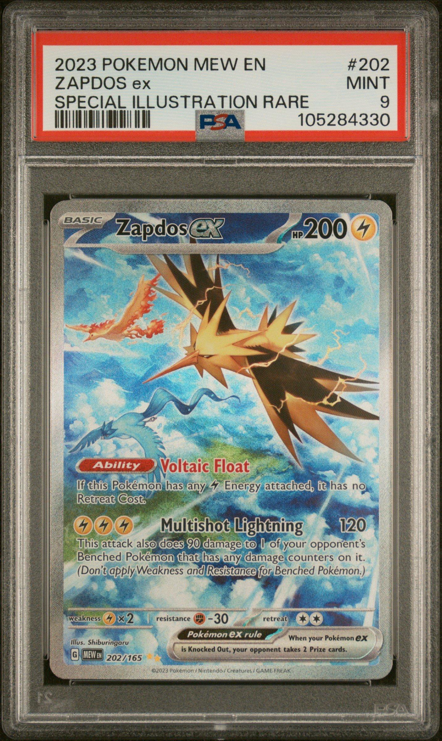 2023 Pokemon Mew En-151 202 Zapdos Ex Special Illustration Rare