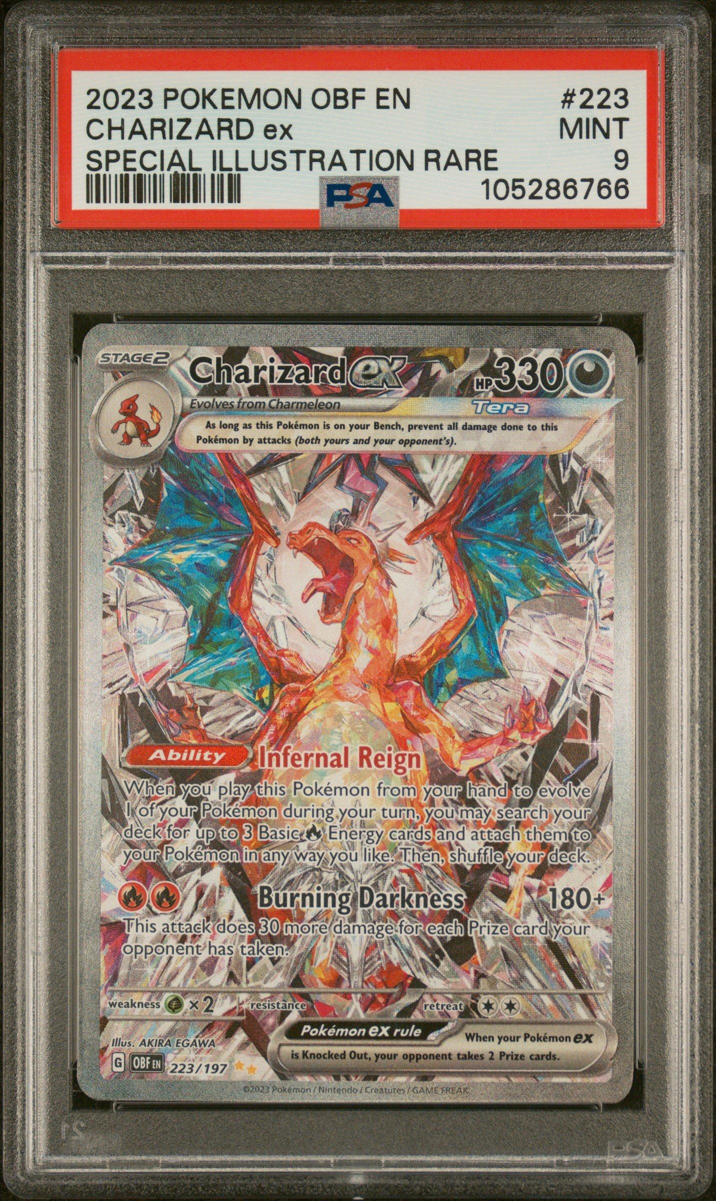2025 Pokemon Japanese Sv9a-heat Wave Arena 223 Charizard Ex Special Illustration Rare PSA 9