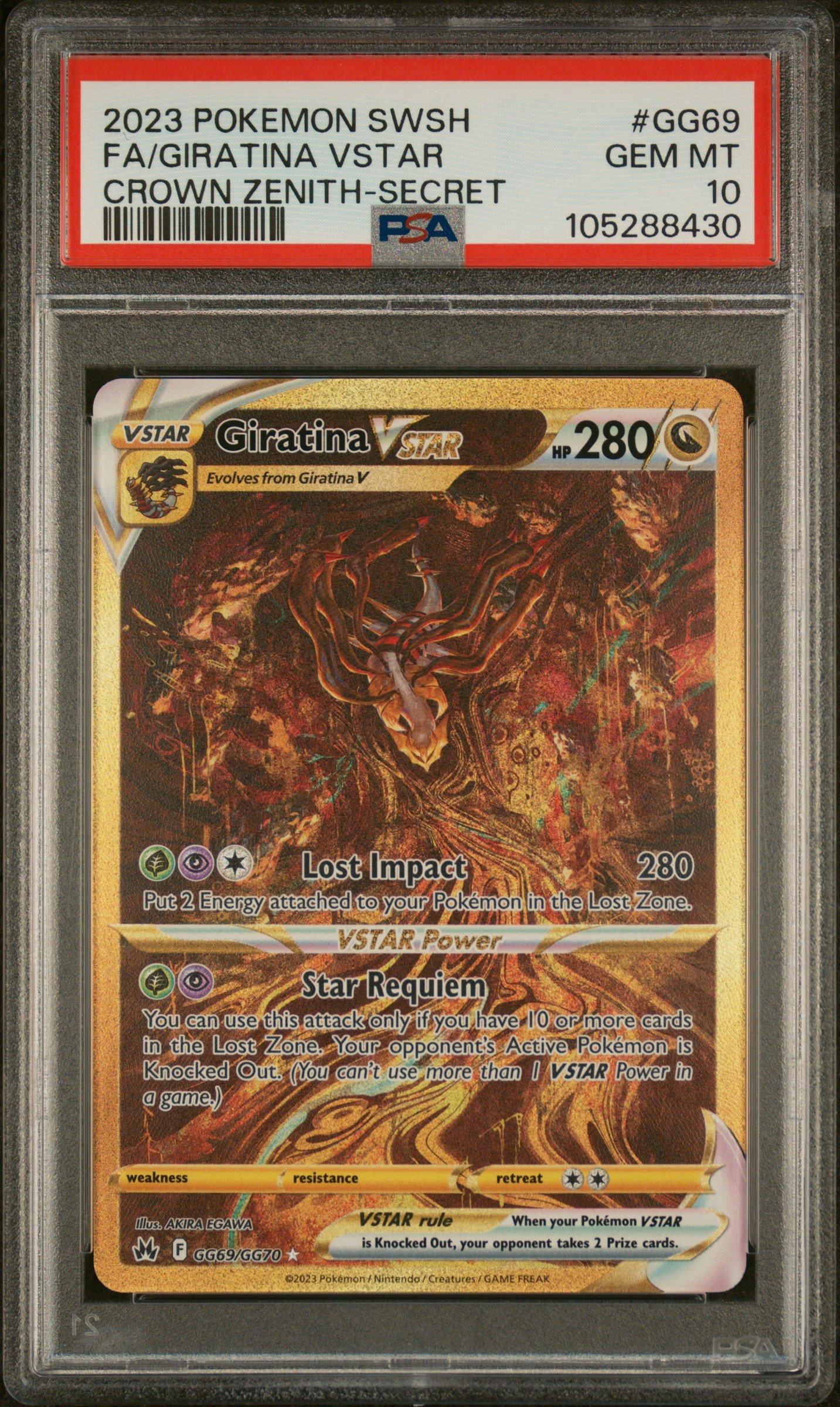 2023 Pokemon Sword And Shield Crown Zenith Gg69 Full Art/giratina