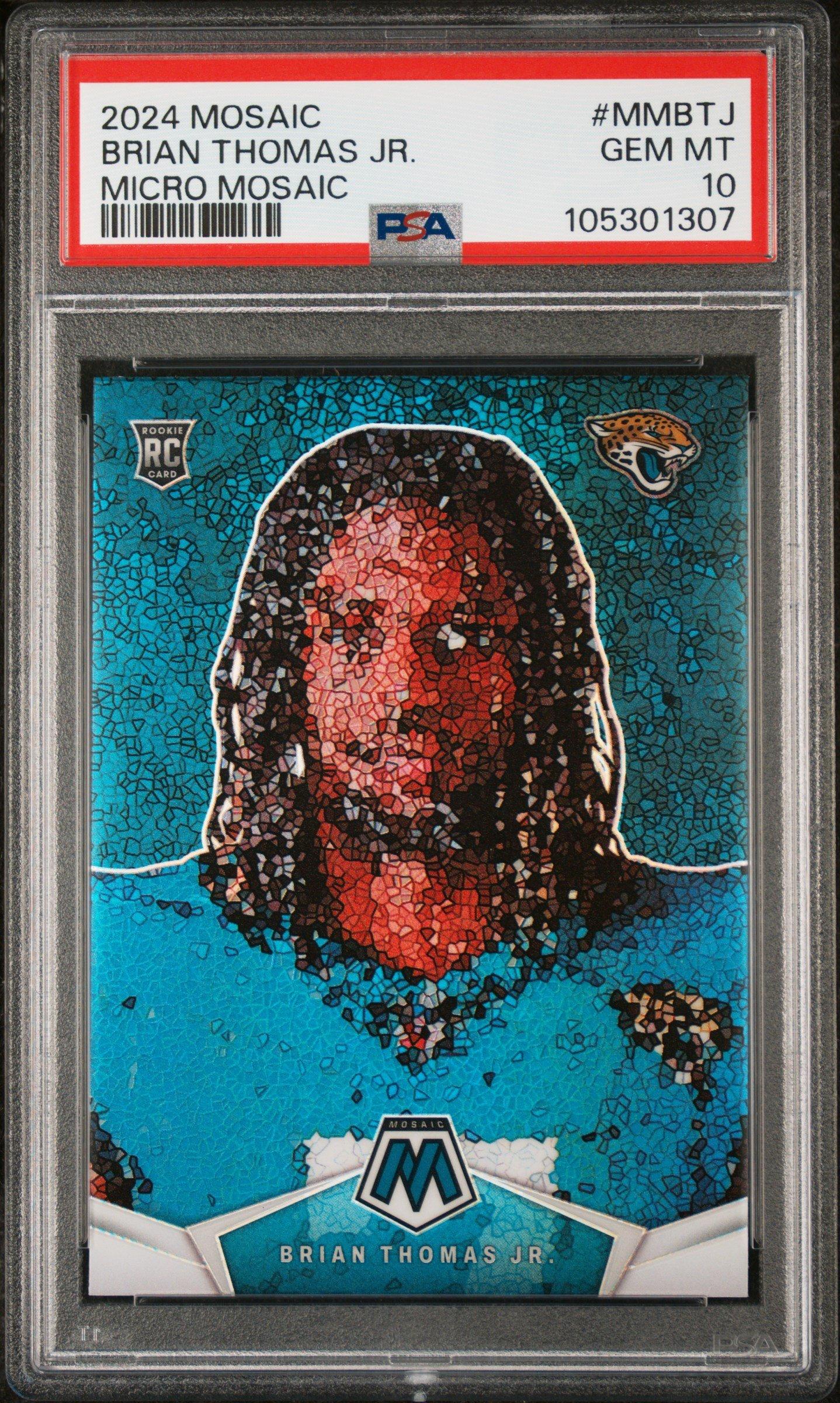 2024 Panini Mosaic Micro Mosaic Mmbtj Brian Thomas Jr.PSA 10