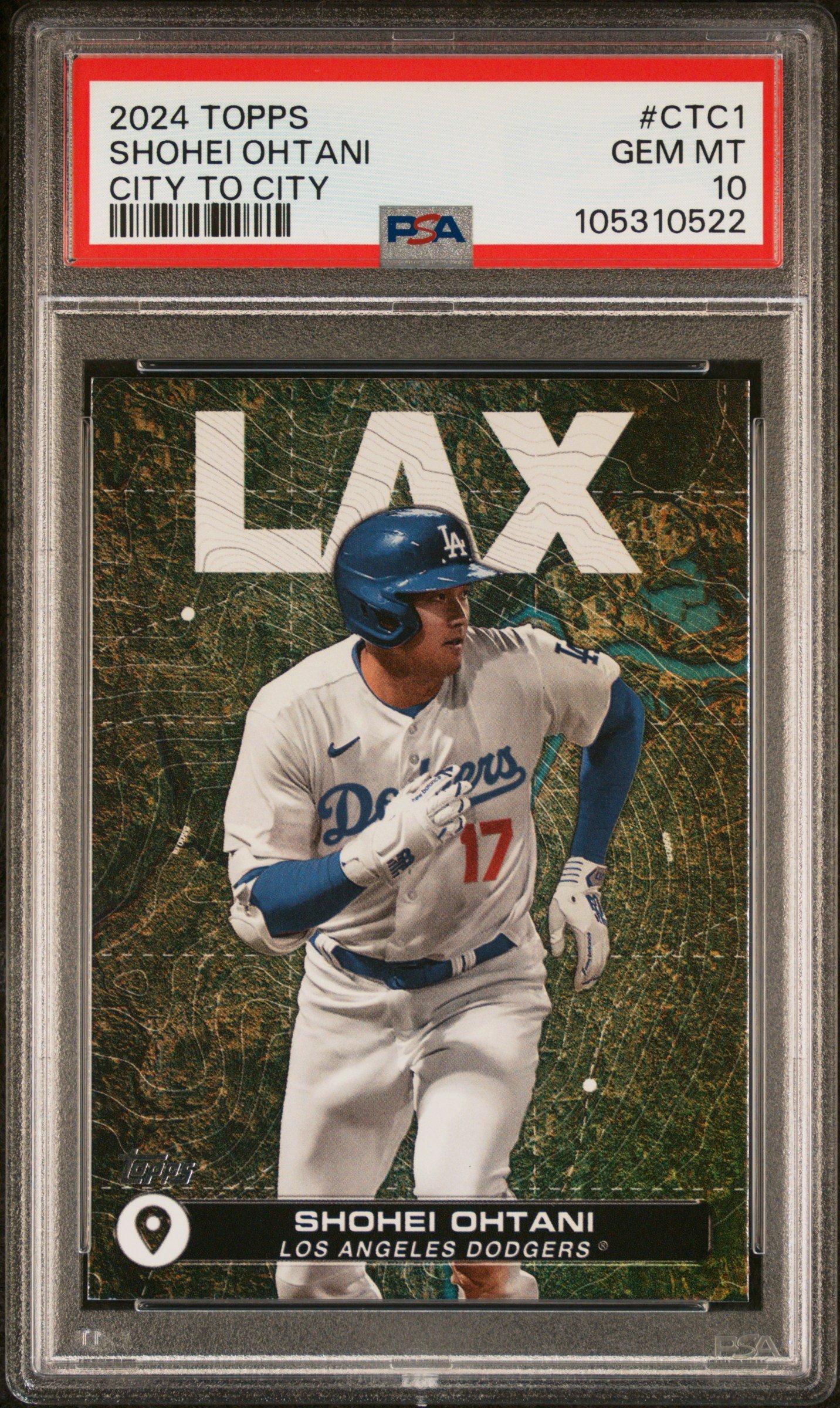 2024 Topps City To City Ctc1 Shohei Ohtani PSA 10 Graded Card 