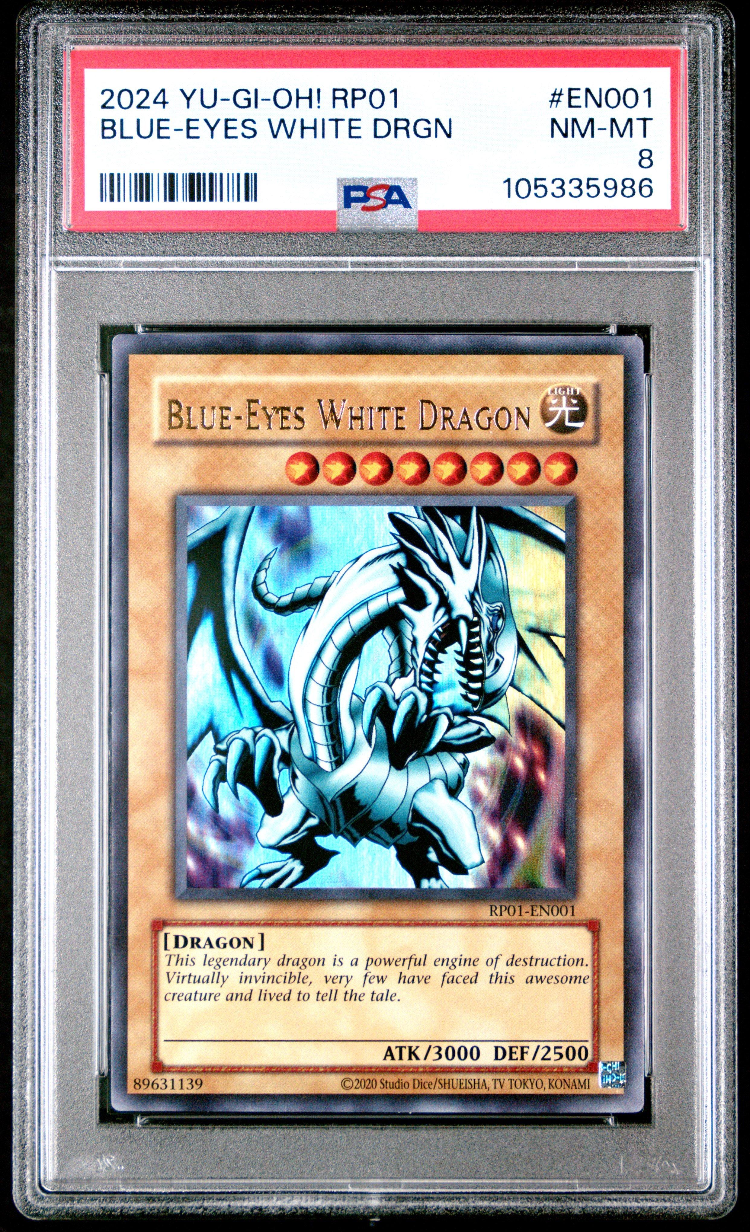 2024 Yu-gi-oh! Rp01-retro Pack En001 Blue-eyes White Dragon PSA