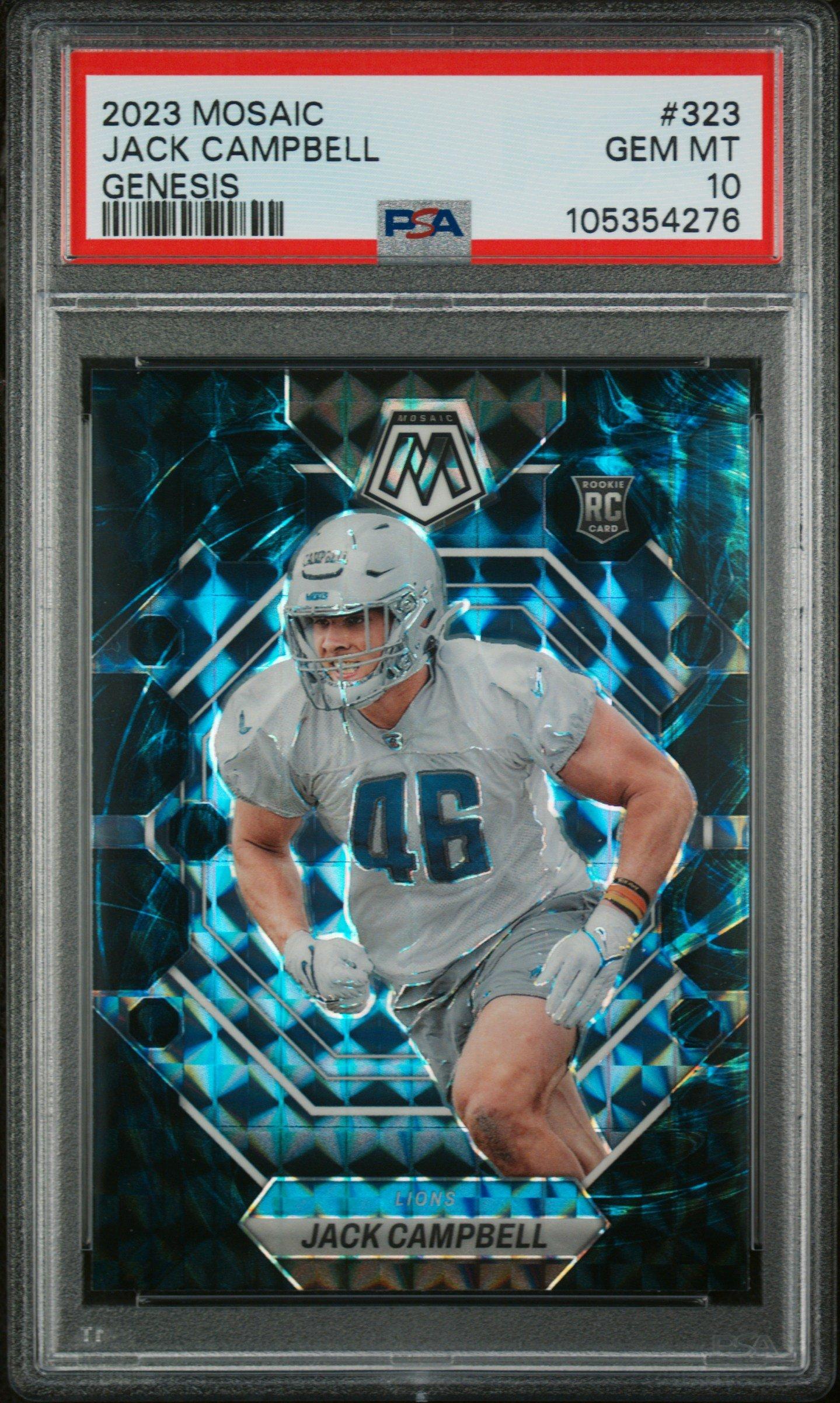 2023 Panini Mosaic 323 Jack Campbell Genesis PSA 10 Graded Card