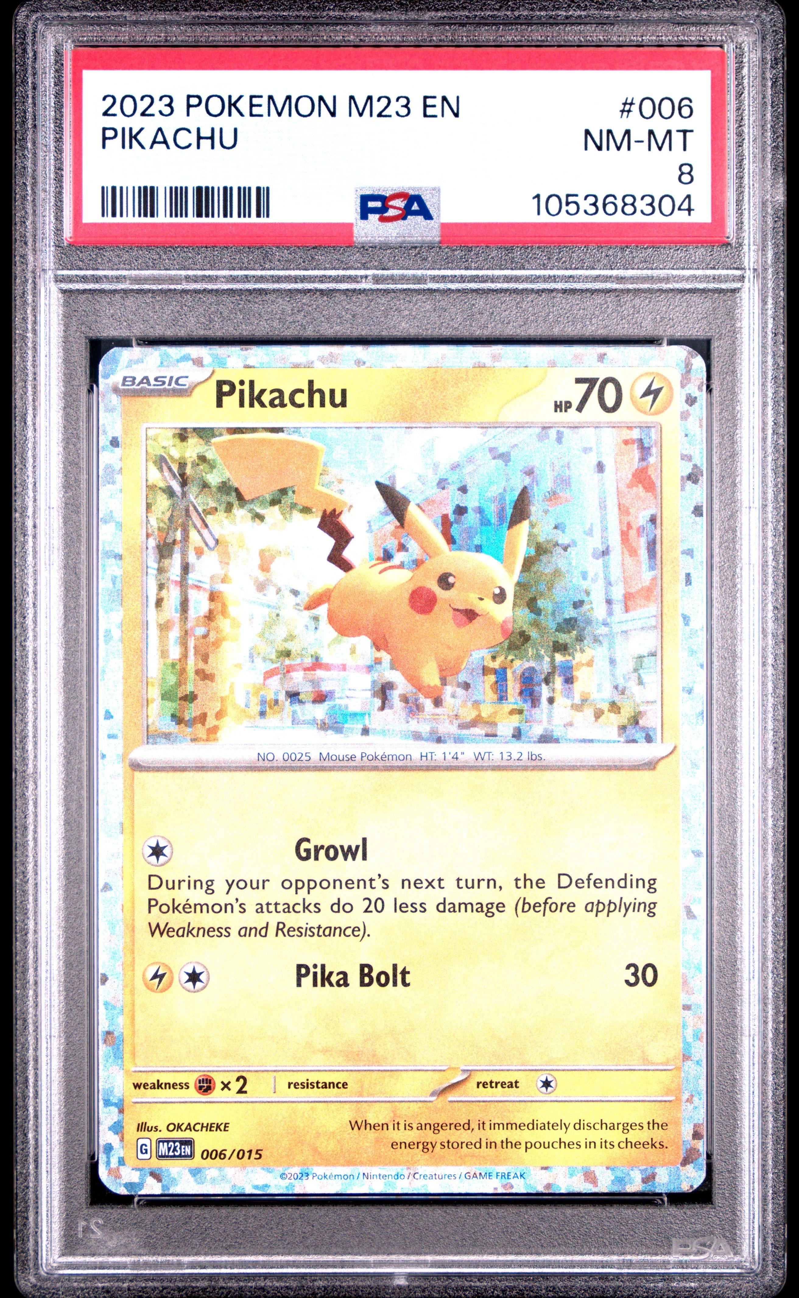 pikachu pokemon card value 2023 2023 Pokemon M23 En-mcdonald's Collection 006 Pikachu PSA 8 Graded Card
