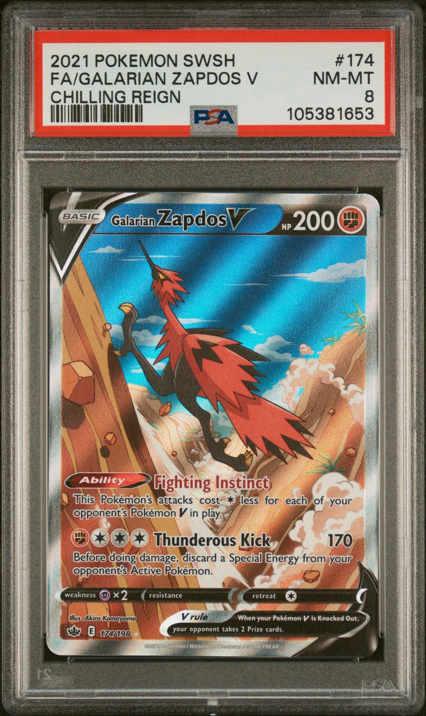 2021 Pokemon Sword & Shield Chilling Reign 174 Full Art/galarian
