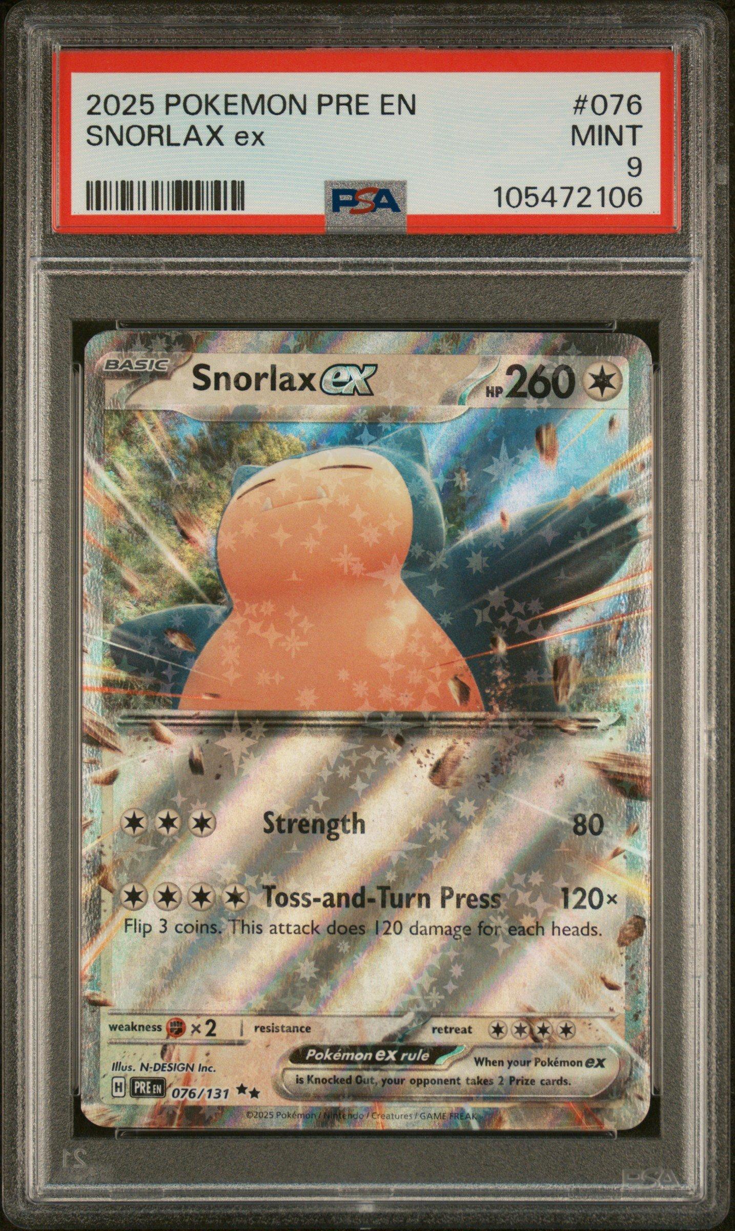 pokemon snorlax card Pokemon- SVP 051 - 151 Black Star Promo - English - Full Art the trusted official grading guarantees its condition Snorlax Masterball Reverse Holo (143/165)